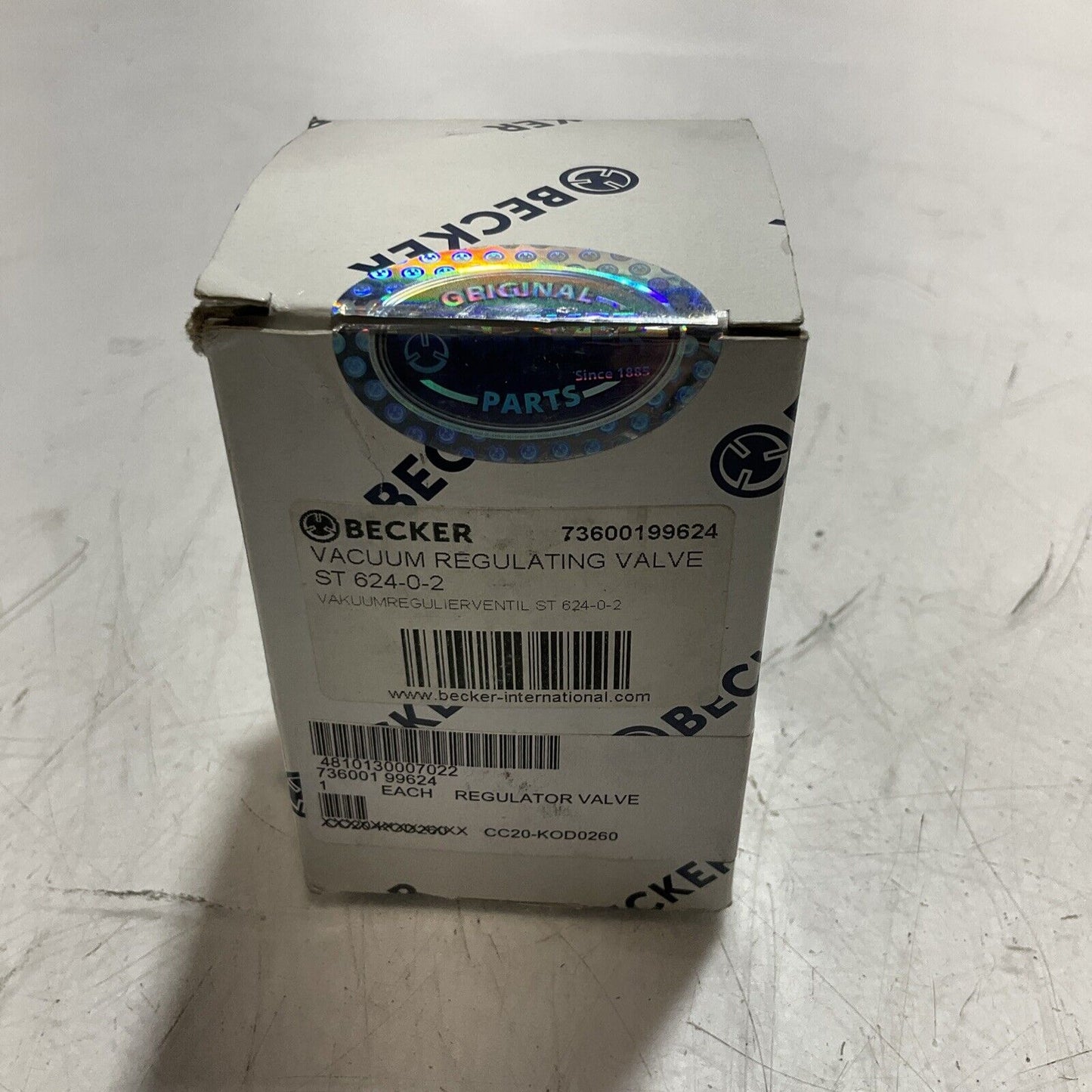 BECKER ST624-0-2 VALVE REGULATOR U3S