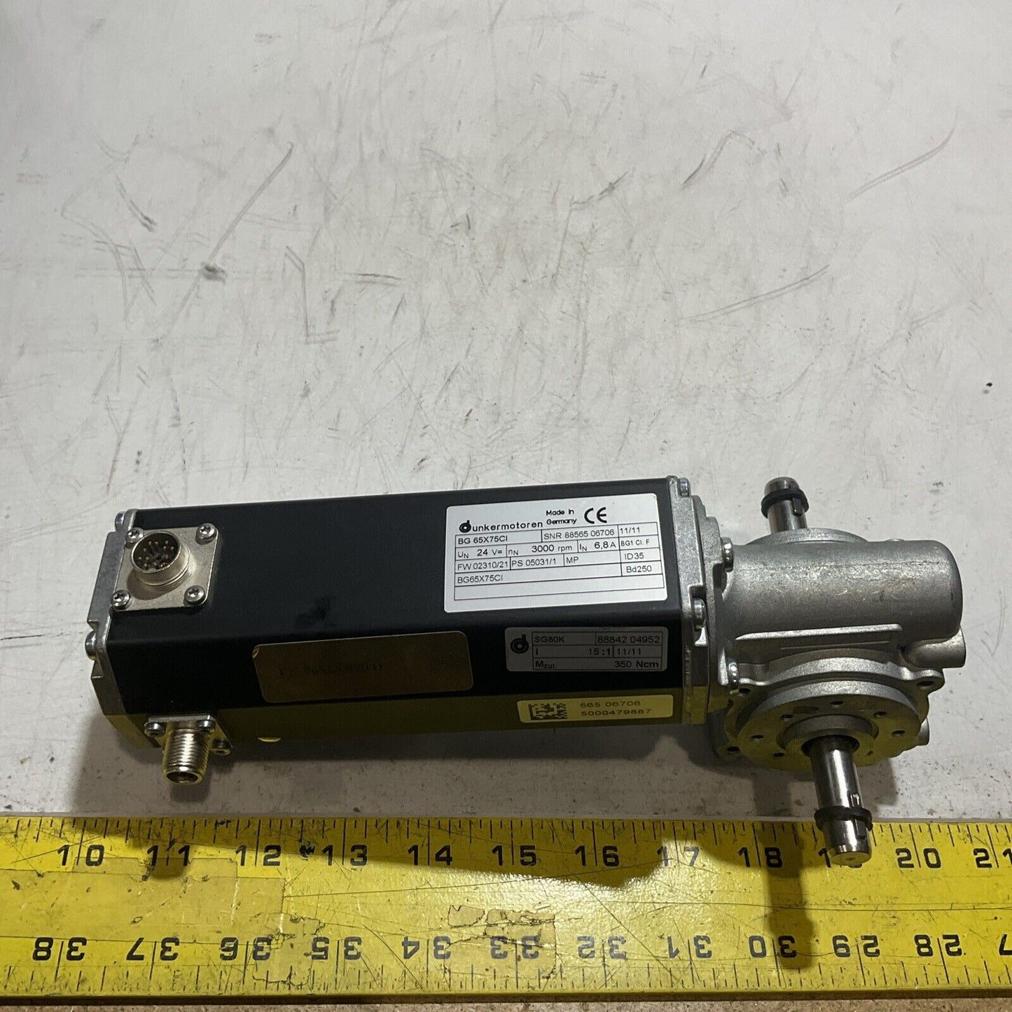 DUNKERMOTOREN BG 65X75CI GEAR-MOTOR BRUSHLESS SHAFT U3S