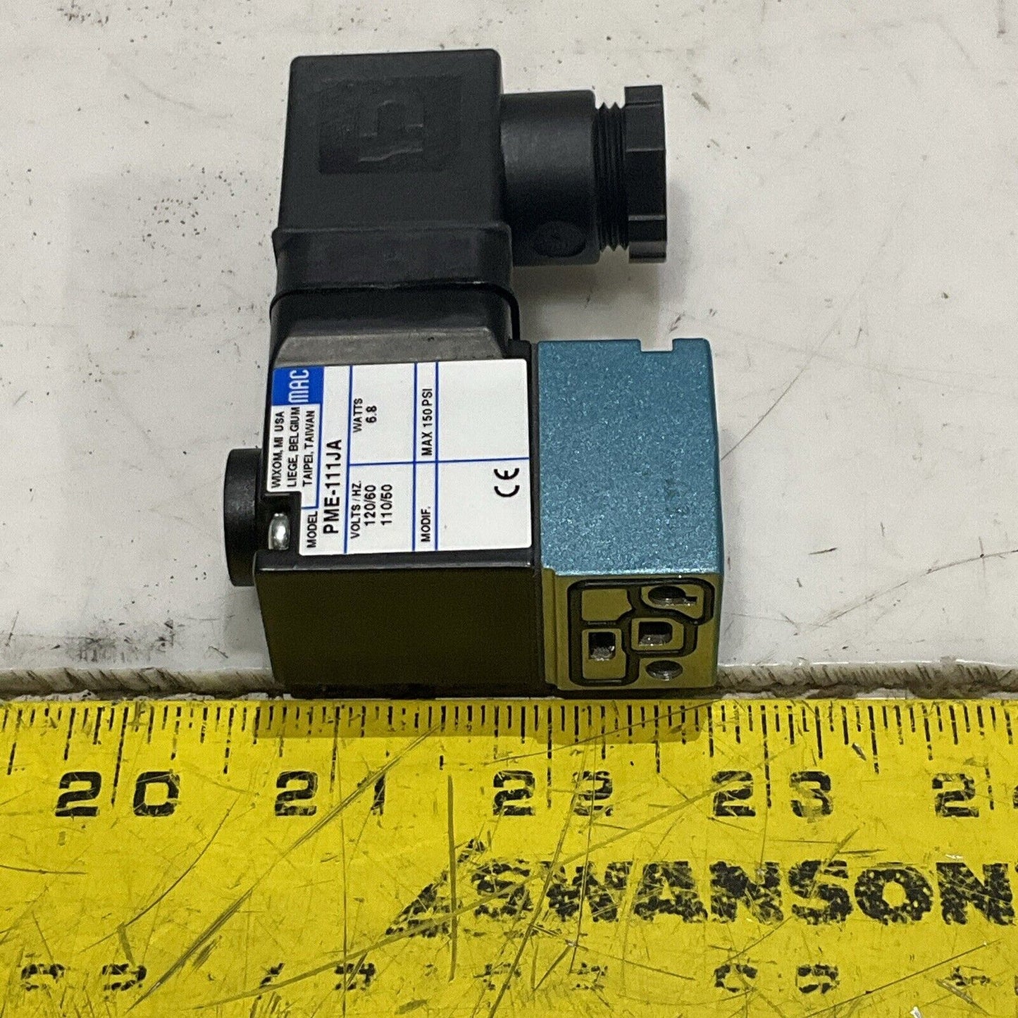 MAC PME-111JA PNEUMATIC SOLENOID VALVE 120/110 V 50/60 HZ 6.8 W U3S