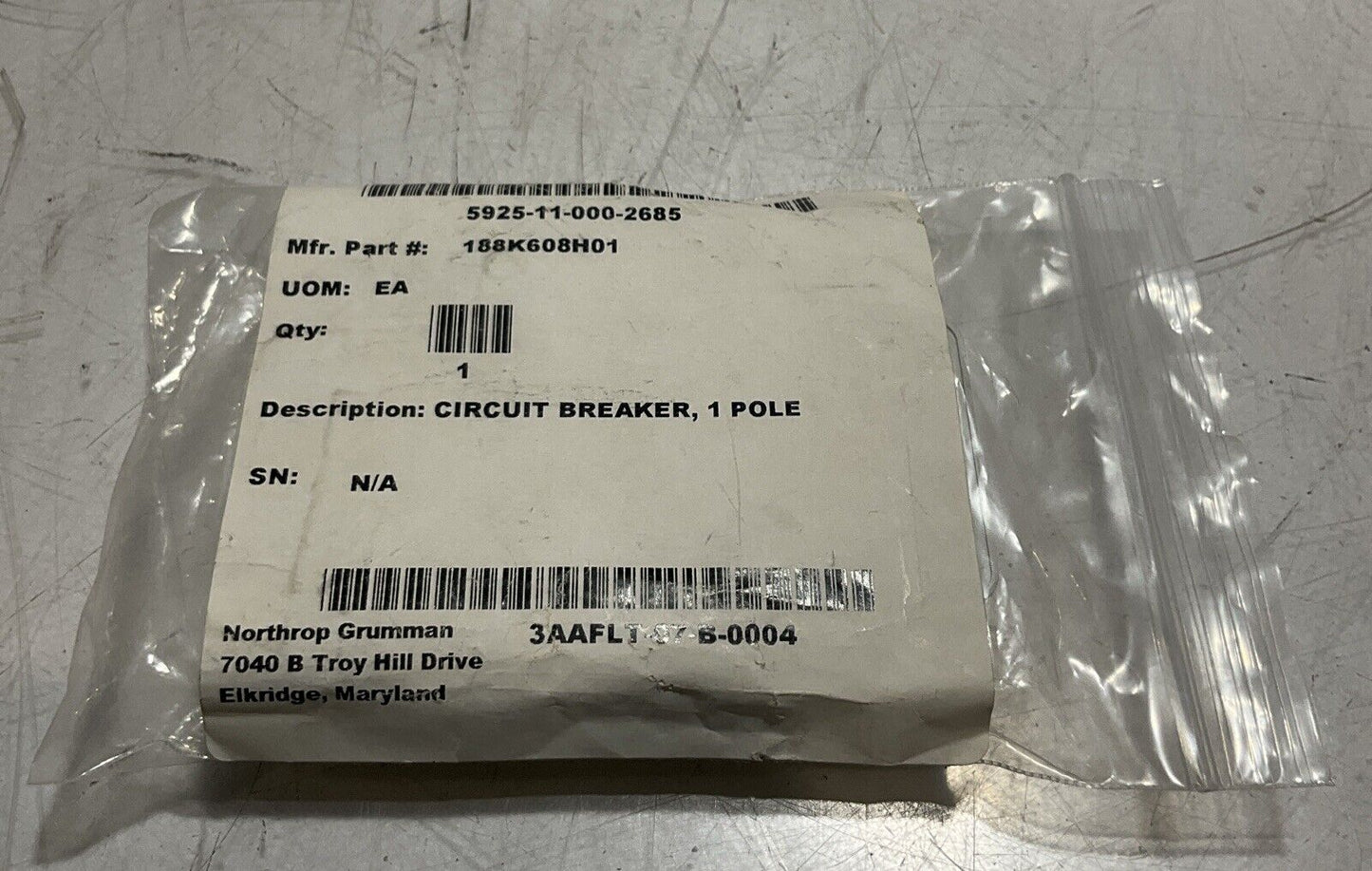 A-B 1489-A MINIATURE CIRCUIT BREAKER 1 POLE U3S