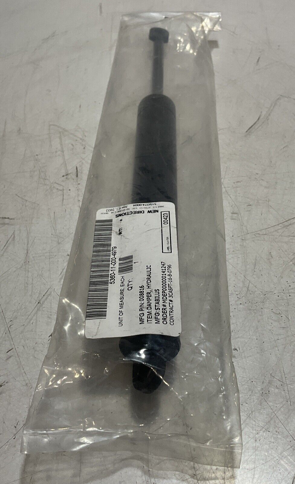 STABILUS STAB-0-SHOC 008816 0000N 133/22B3 HYDRAULIC DAMPER U3S