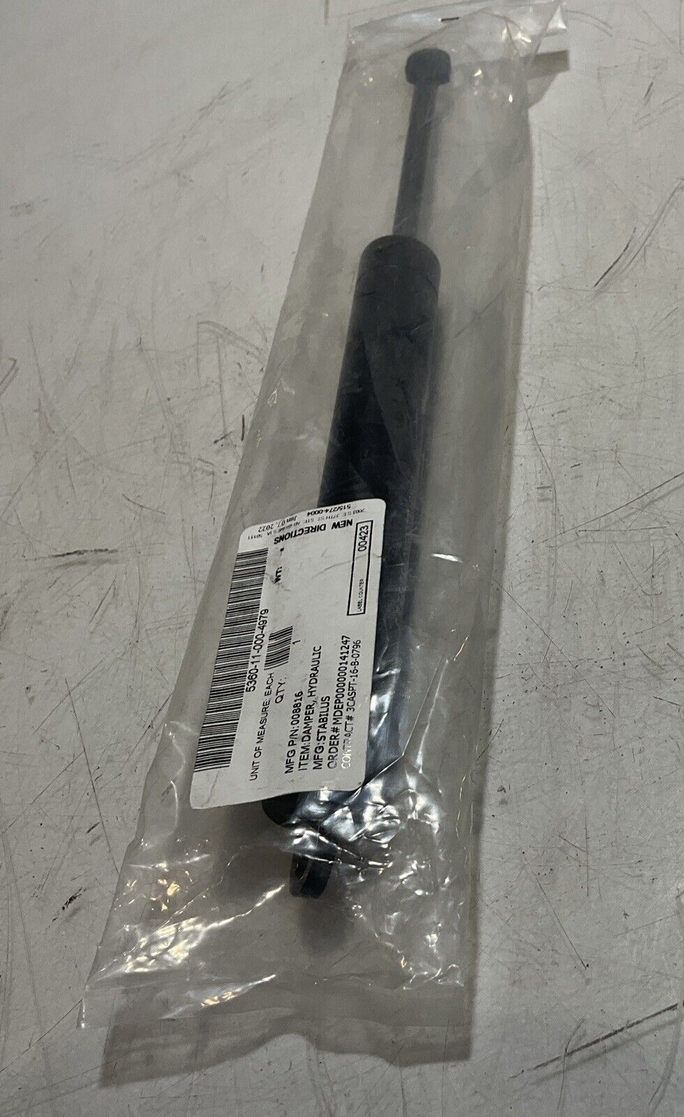 STABILUS STAB-0-SHOC 008816 0000N 133/22B3 HYDRAULIC DAMPER U3S