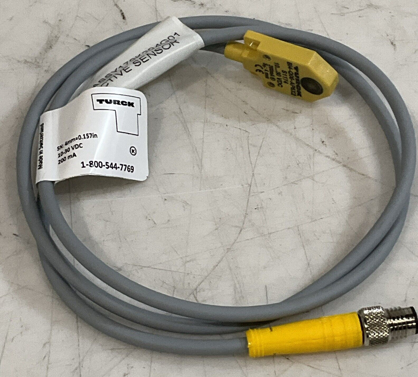 TURCK BI4-Q06-AP6X2 S1174 FLAT INDUCTIVE SENSOR ASSEMBLY U3S