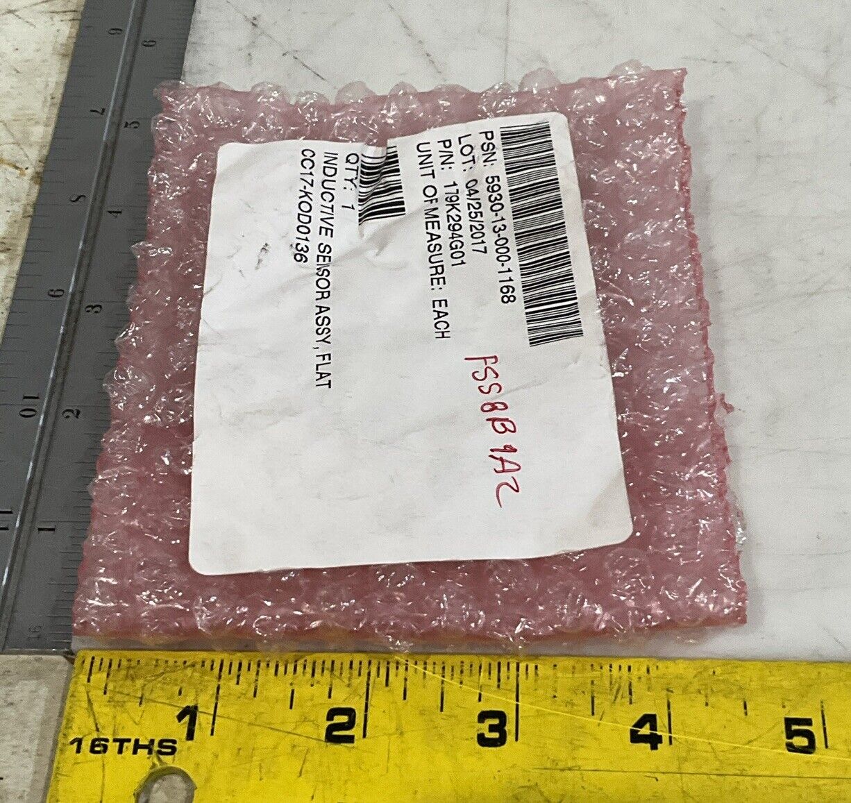 TURCK BI4-Q06-AP6X2 S1174 FLAT INDUCTIVE SENSOR ASSEMBLY U3S