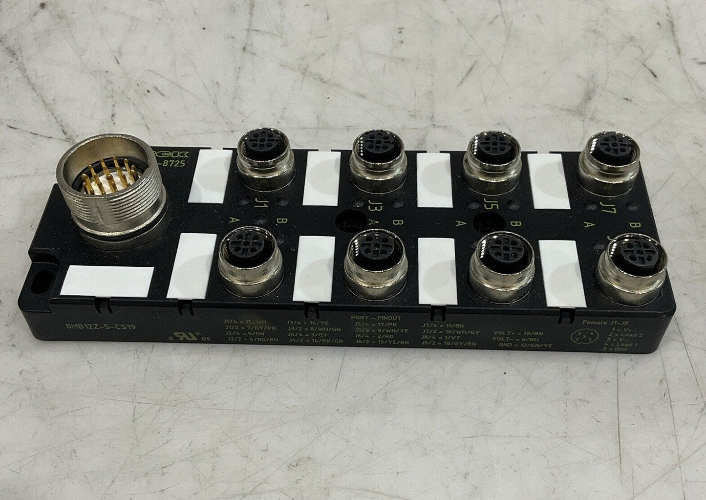 TURCK 8MB12Z-5-CS19 8028572 ACTUATOR AND SENSOR JUNCTION BOX U3S