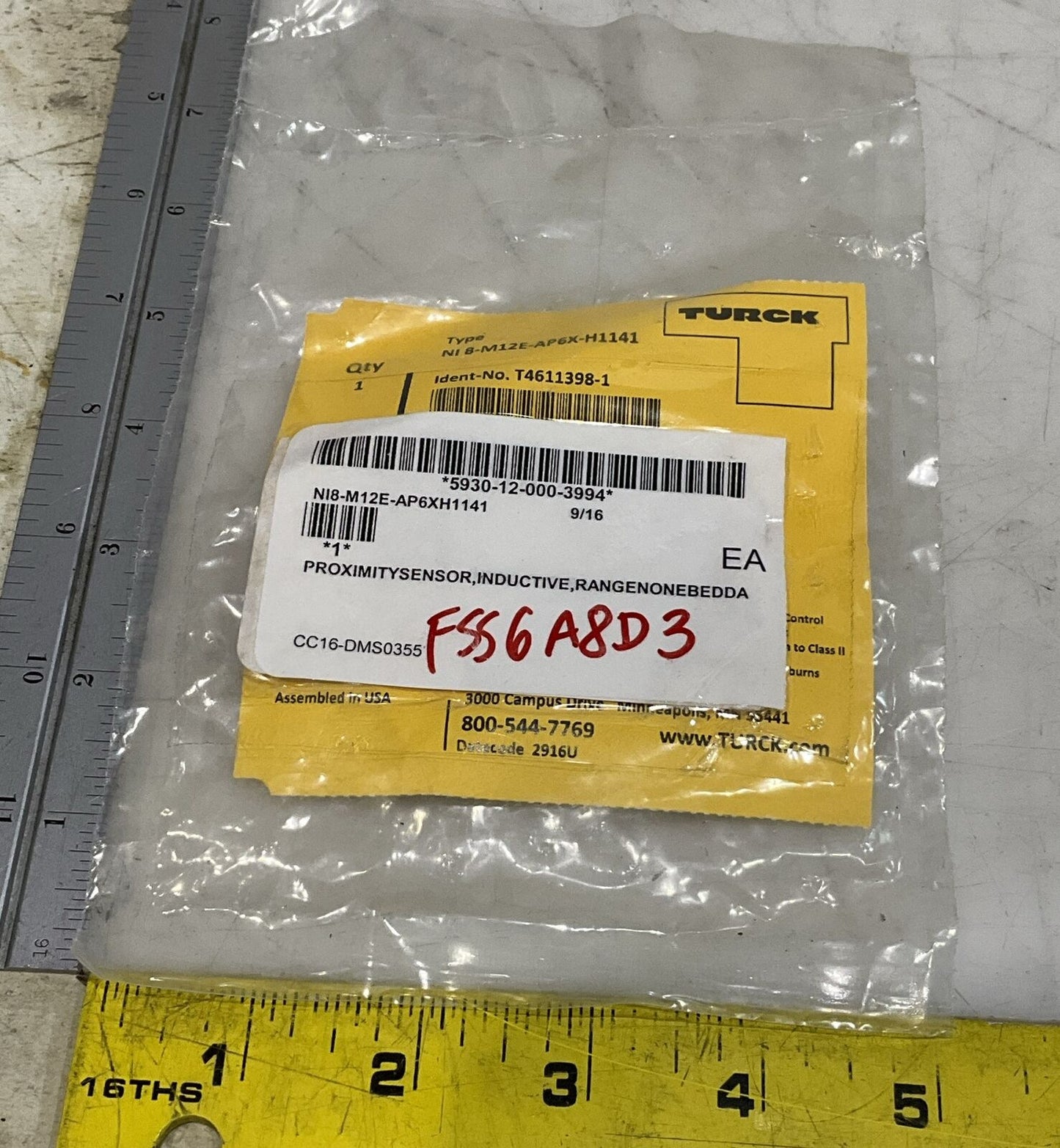 TURCK NI 8-M12E-AP6X-H1141 INDUCTIVE PROXIMITY SENSOR U3S
