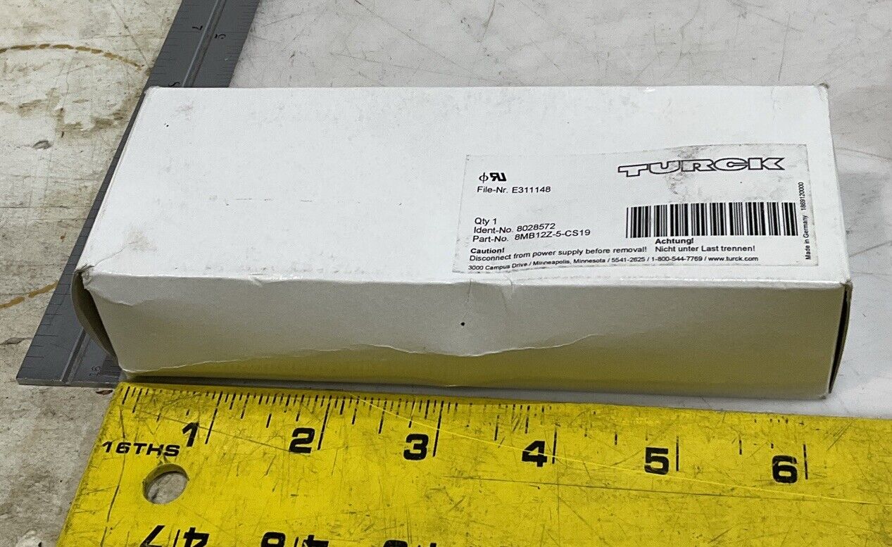 TURCK 8MB12Z-5-CS19 8028572 ACTUATOR AND SENSOR JUNCTION BOX U3S