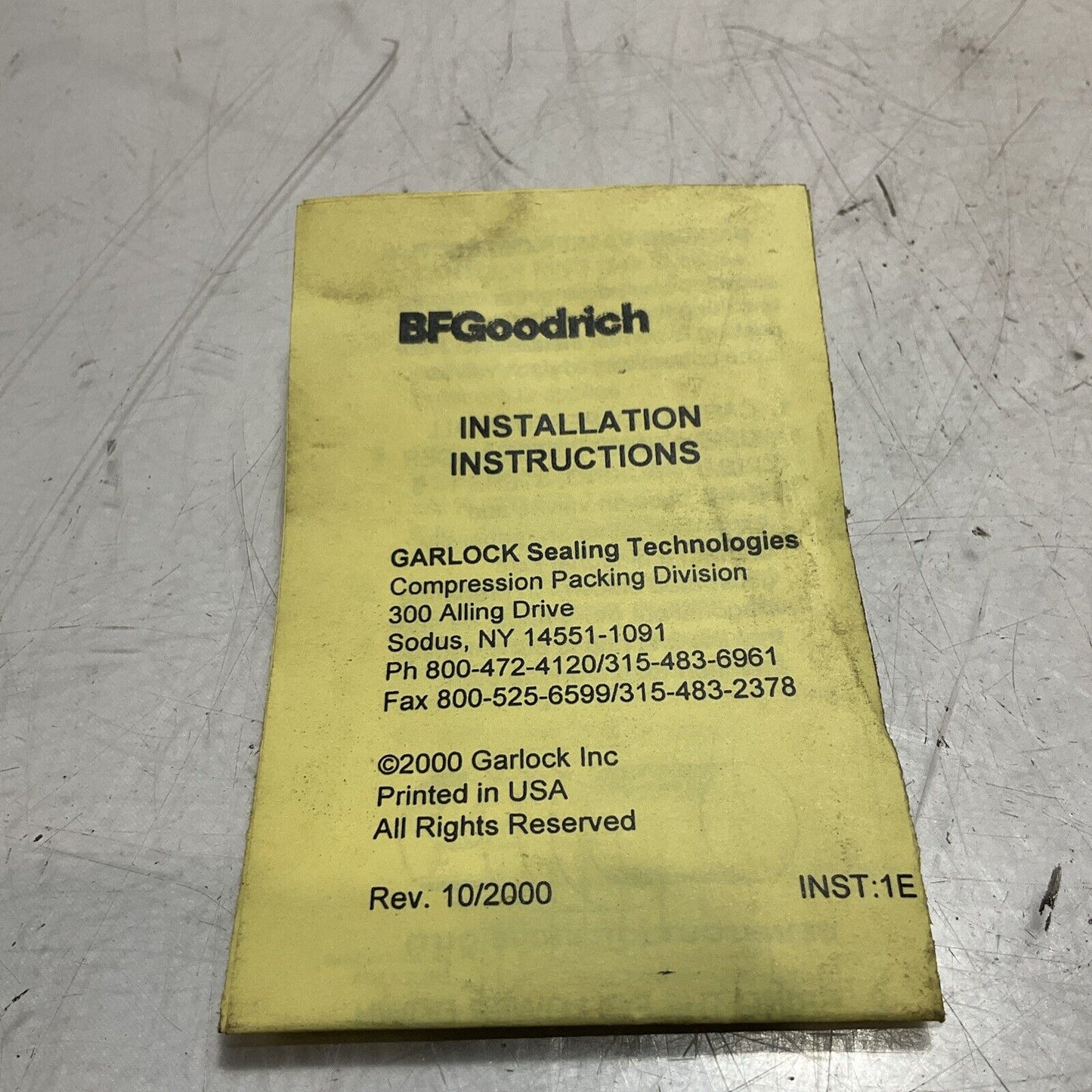 GARLOCK 5889 COMPRESSION PACKINGS 554