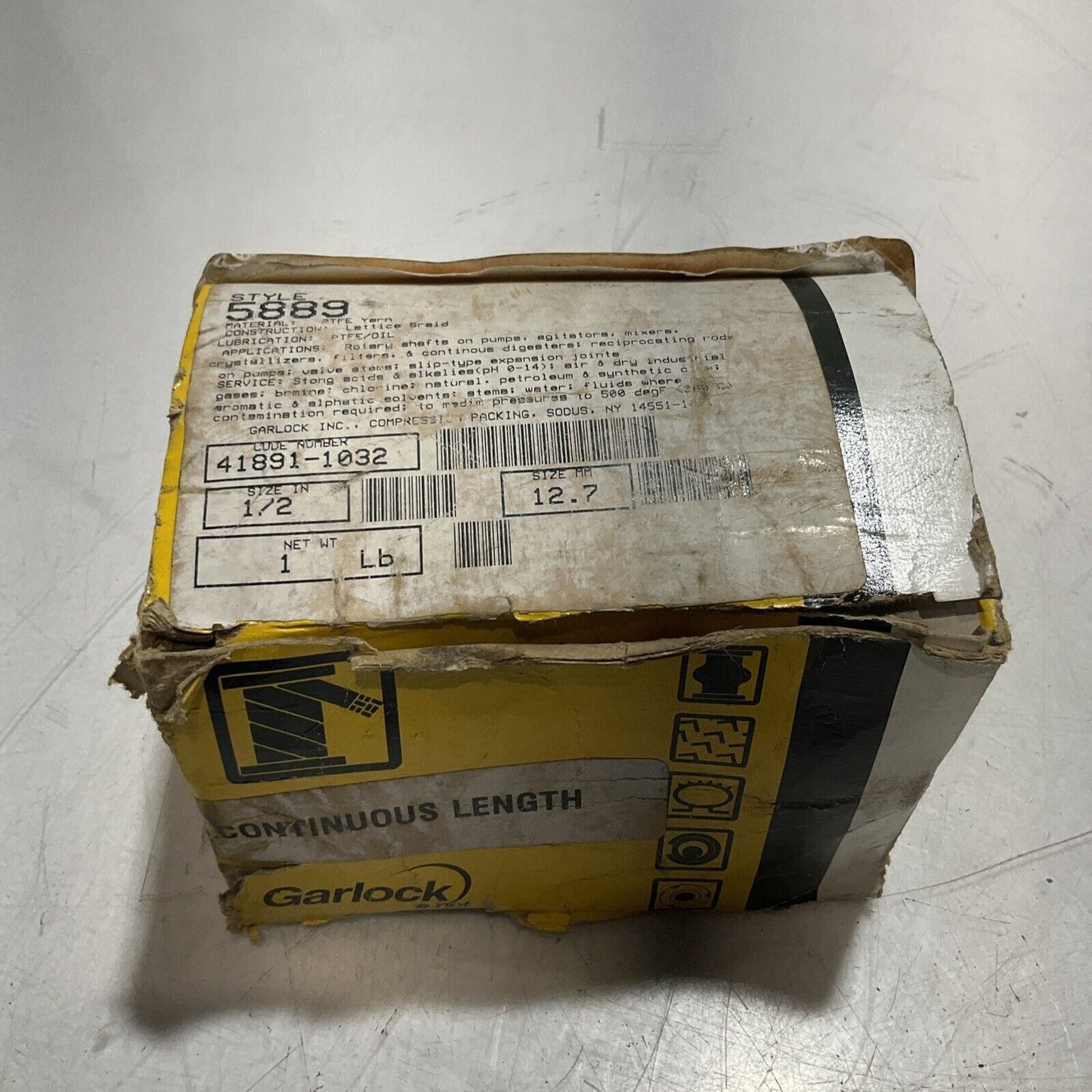 GARLOCK 5889 COMPRESSION PACKINGS 554