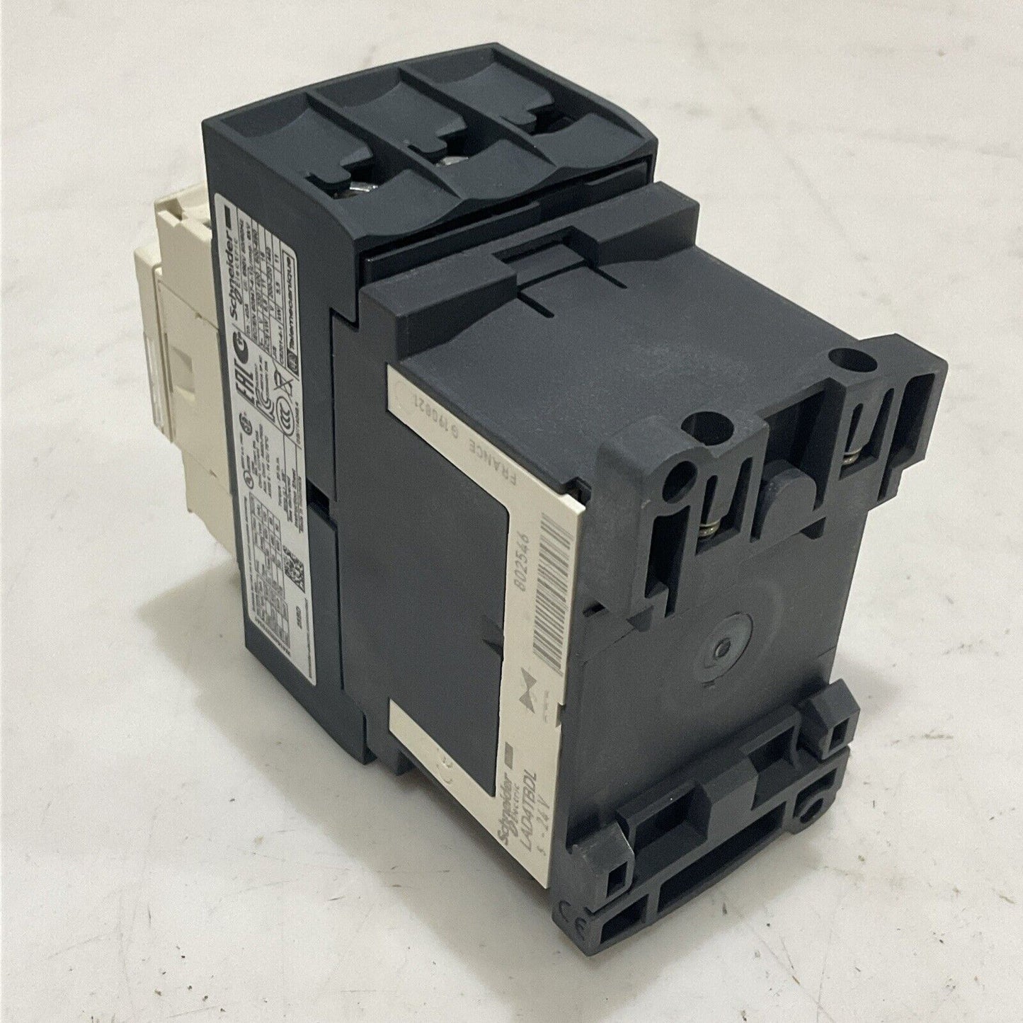 SCHNEIDER ELECTRIC LAD4TBDL LC1D25 CONTACTOR 25A 600V 50/60 HZ U3S