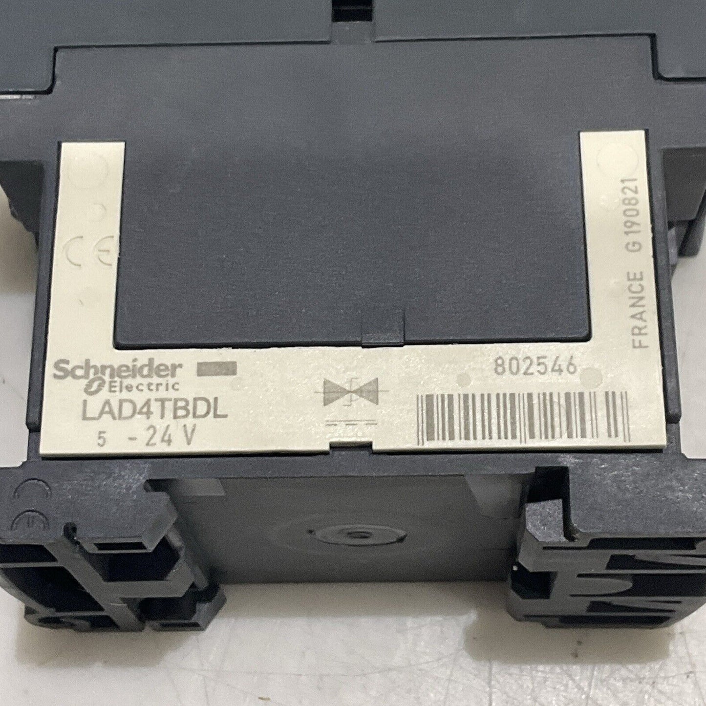 SCHNEIDER ELECTRIC LAD4TBDL LC1D25 CONTACTOR 25A 600V 50/60 HZ U3S