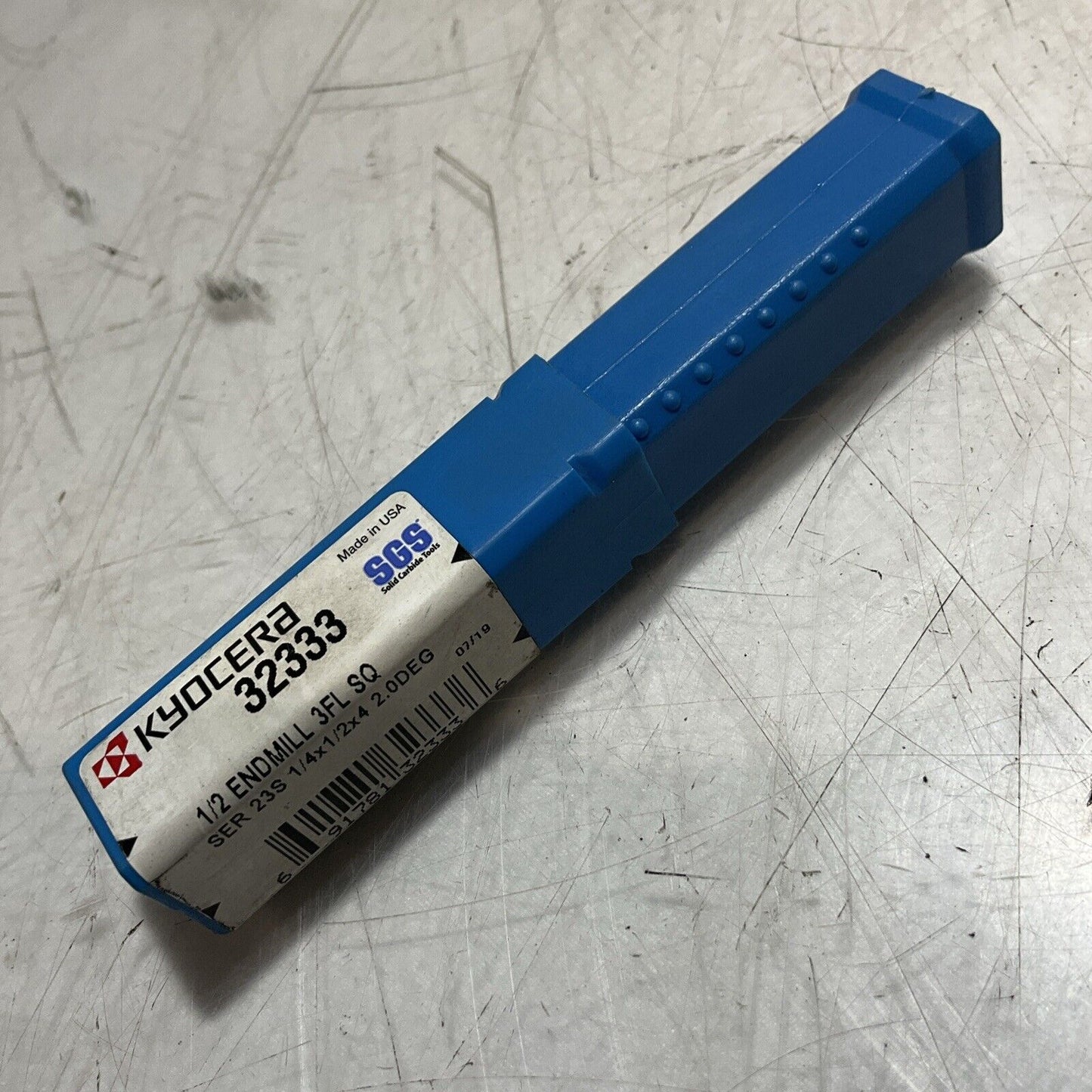 KYOCERA 32333 1/2 ENDMILL TAPERED SQUARE SER 23S D3M