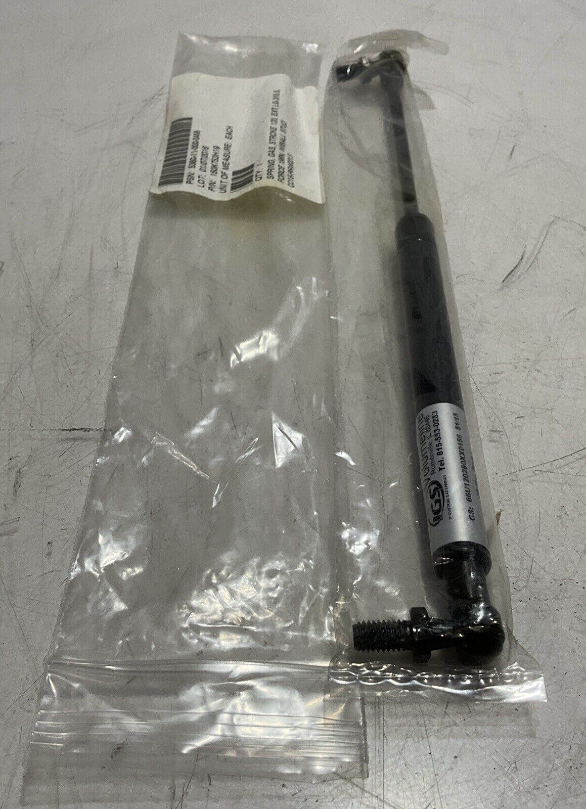 IGS VOLUMELINE 66U120280XX0156 51/15 HIGH PRESSURE SPRING GAS 35LBS FORCE U3S