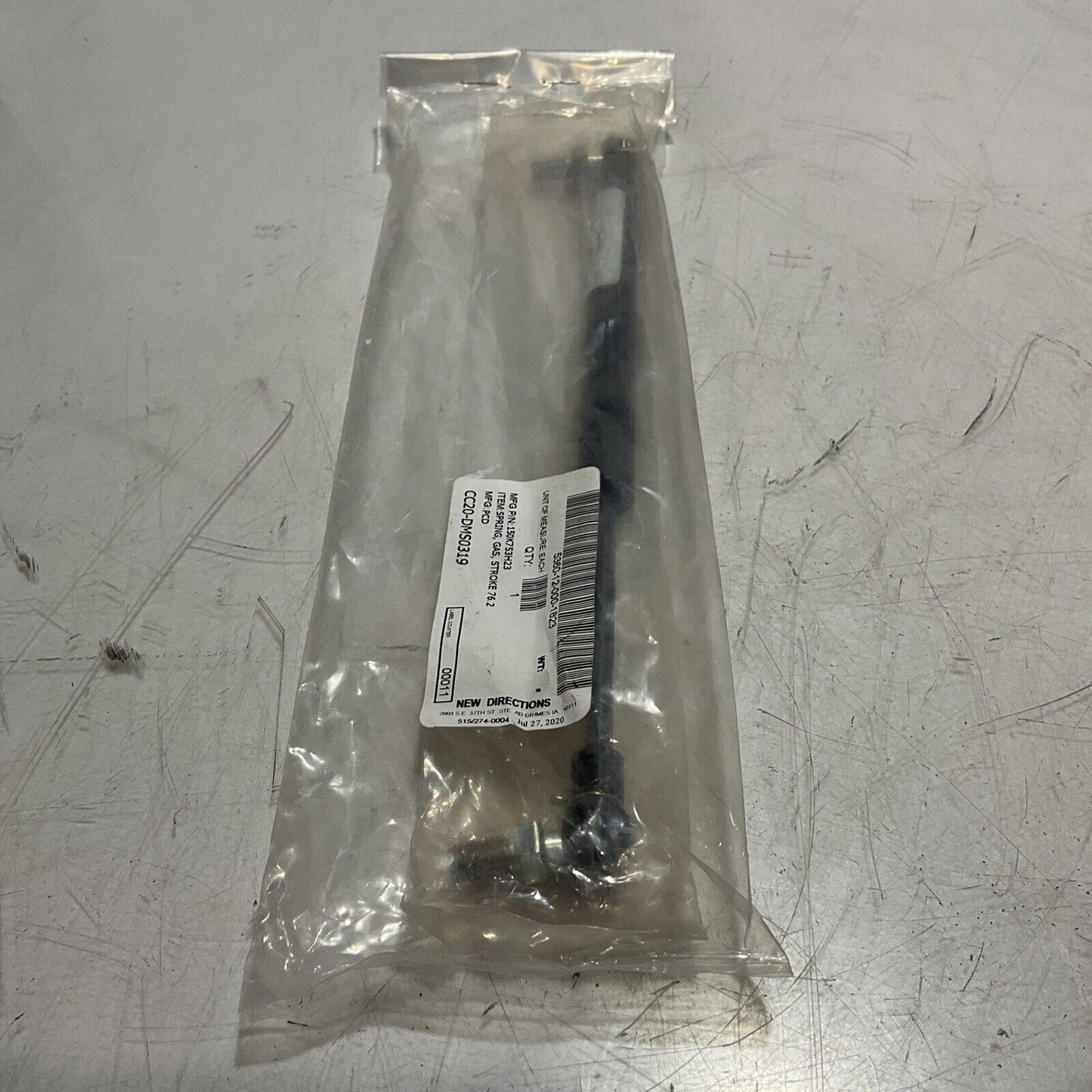 IGS VOLUMELINE 66U076214ZZ0101 30/20HIGH PRESSURE SPRING GAS 22LBS FORCE U3S