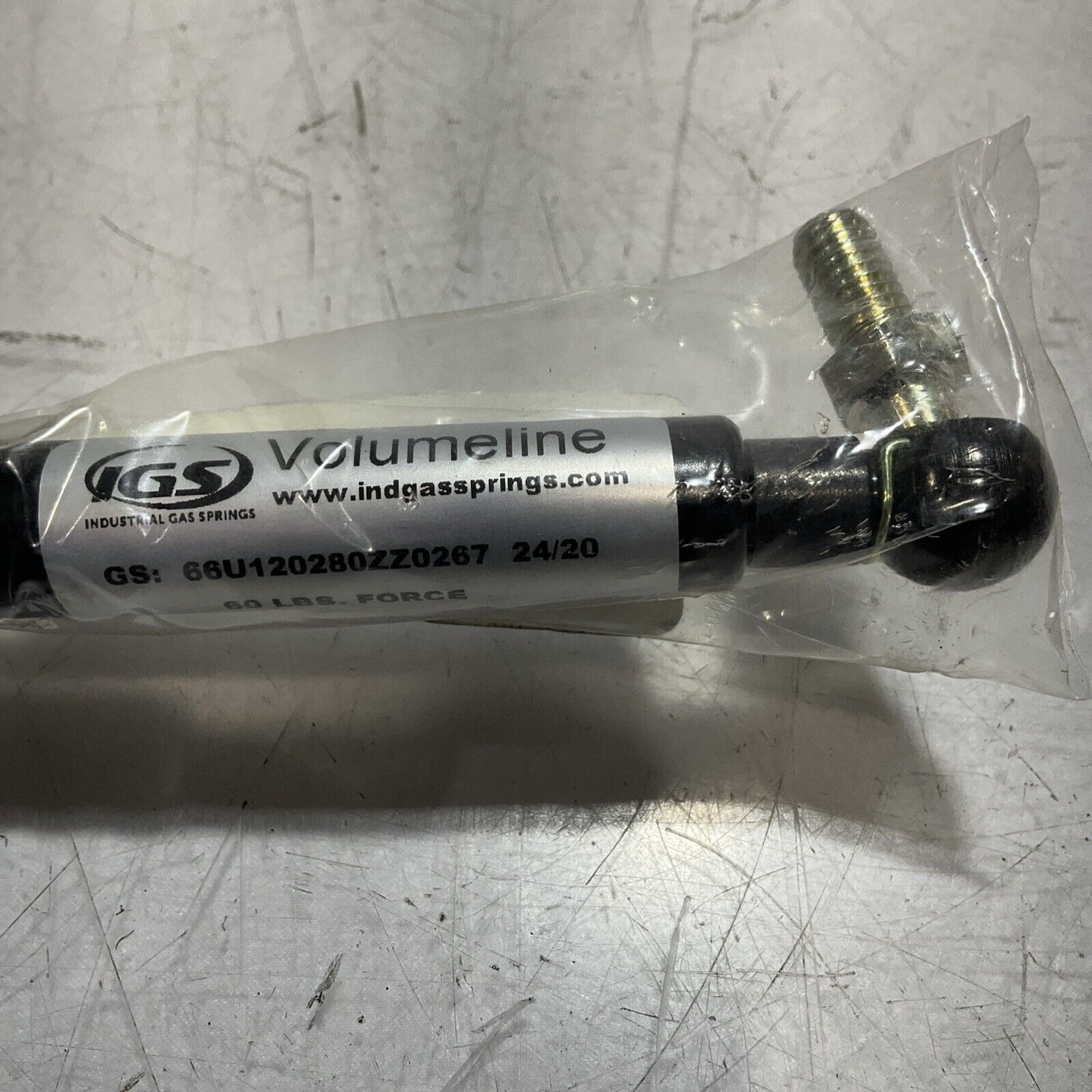 IGS VOLUMELINE 66U120280ZZ0267 24/20 HIGH PRESSURE SPRING GAS 60LBS FORCE U3S