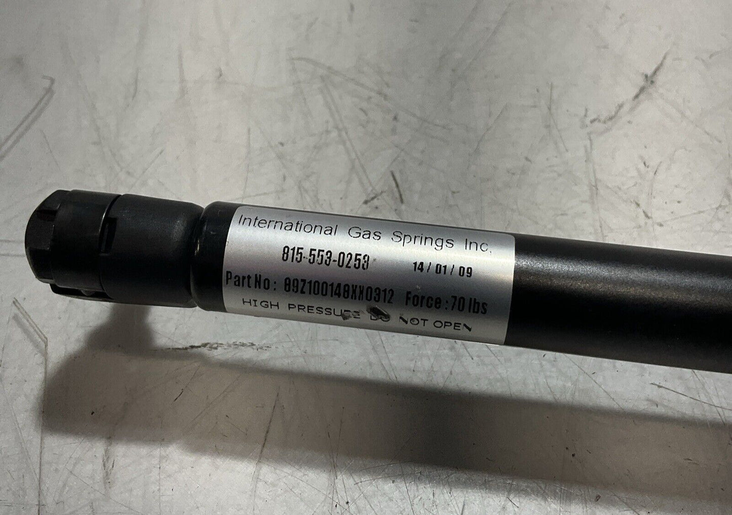 INTERNATIONAL GAS SPRING 89Z100148XX0312 HIGH PRESSURE GAS SPRING 70LB FORCE U3S