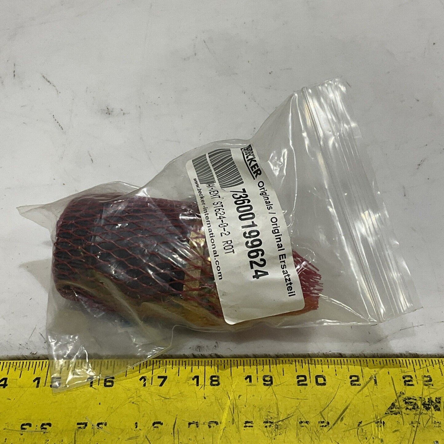 BECKER 73600199624 REGULATING VACUUM VALVE VAK-VENT ST624-0-2 ROT U3S