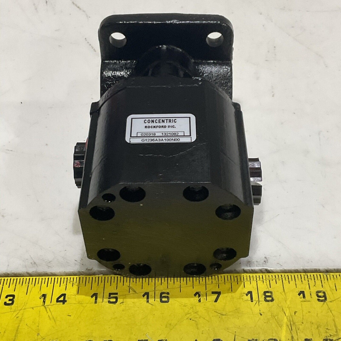 CONCENTRIC ROCKFORD INC. G1236A3A100N00 HYDRAULIC GEAR PUMP 020318 1321082 U3S