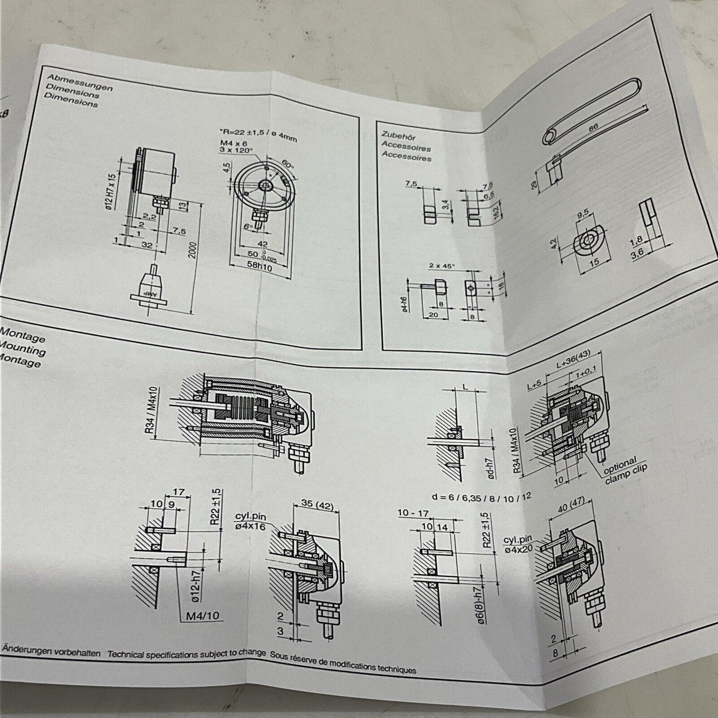 BAUMER BHF 16.05A2000/10600158 CH-8501 INCREMENTAL WIRE ENCODER U3S