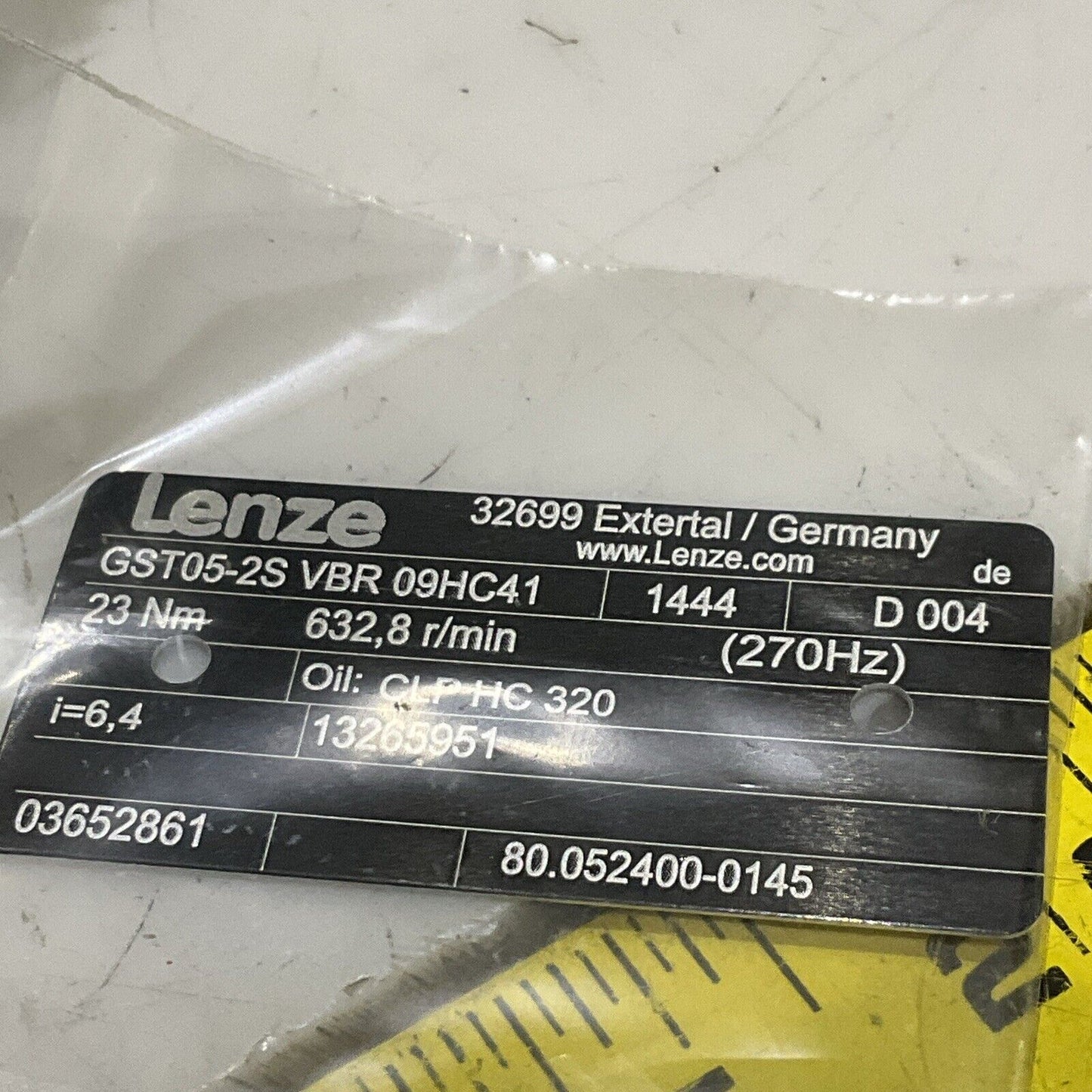 LENZE MCS 09H41LRS0B0-Z0D0-ST500N-R2SU GST05-2S 09HC41 SERVO MOTOR 160V U3S