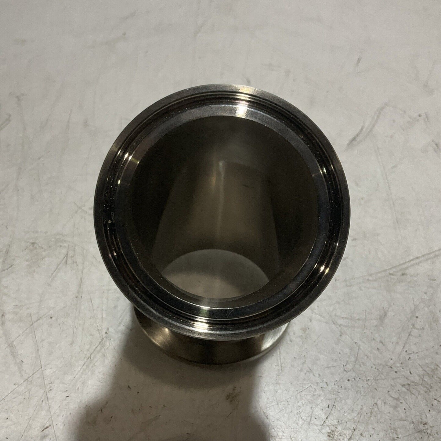 VNE CORPORATION EG2K2 CLAMP FITTING 45 DEGREE STAINLESS ELBOW LOT OF 2 RM6