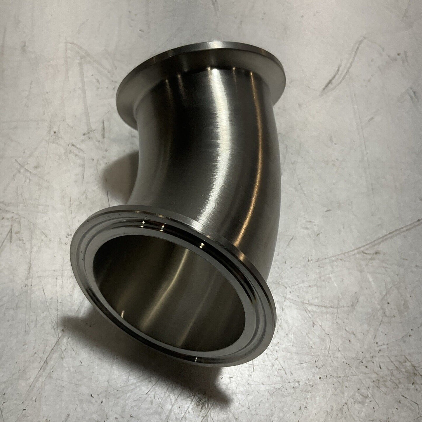 VNE CORPORATION EG2K2 CLAMP FITTING 45 DEGREE STAINLESS ELBOW LOT OF 2 RM6