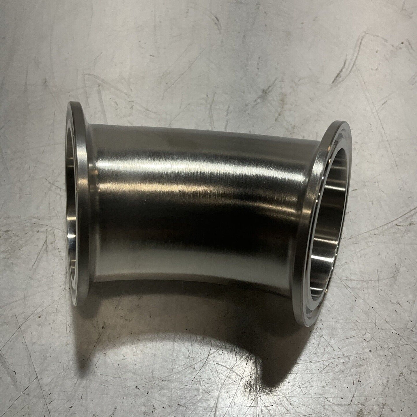 VNE CORPORATION EG2K2 CLAMP FITTING 45 DEGREE STAINLESS ELBOW LOT OF 2 RM6