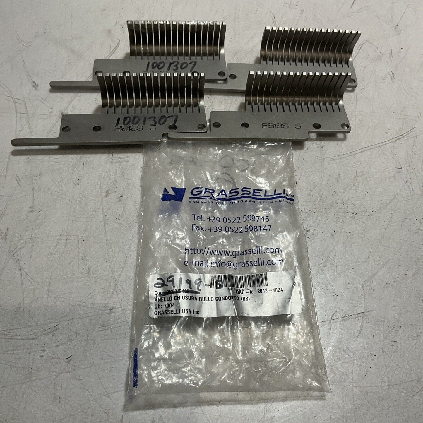 GRASSELLI 29199-5 BLADE GUIDE LEFT LOT OF 4 RM6