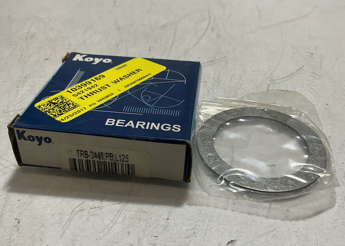 KOYO TRB-3446;PB;L125 THRUST ROLLER BEARINGS LOT OF 5 U3S