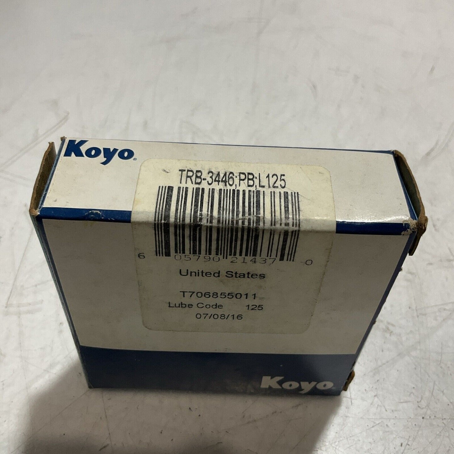 KOYO TRB-3446;PB;L125 THRUST ROLLER BEARINGS LOT OF 5 U3S