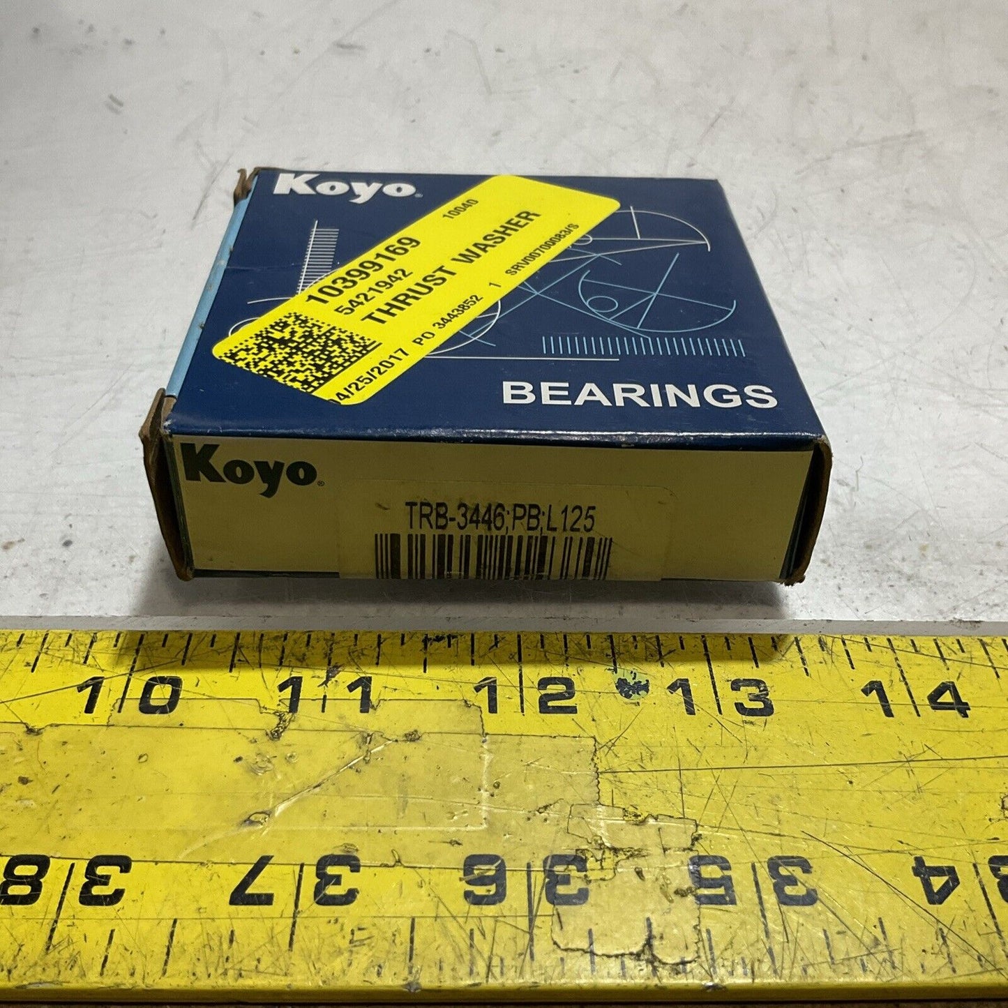 KOYO TRB-3446;PB;L125 THRUST ROLLER BEARINGS LOT OF 5 U3S