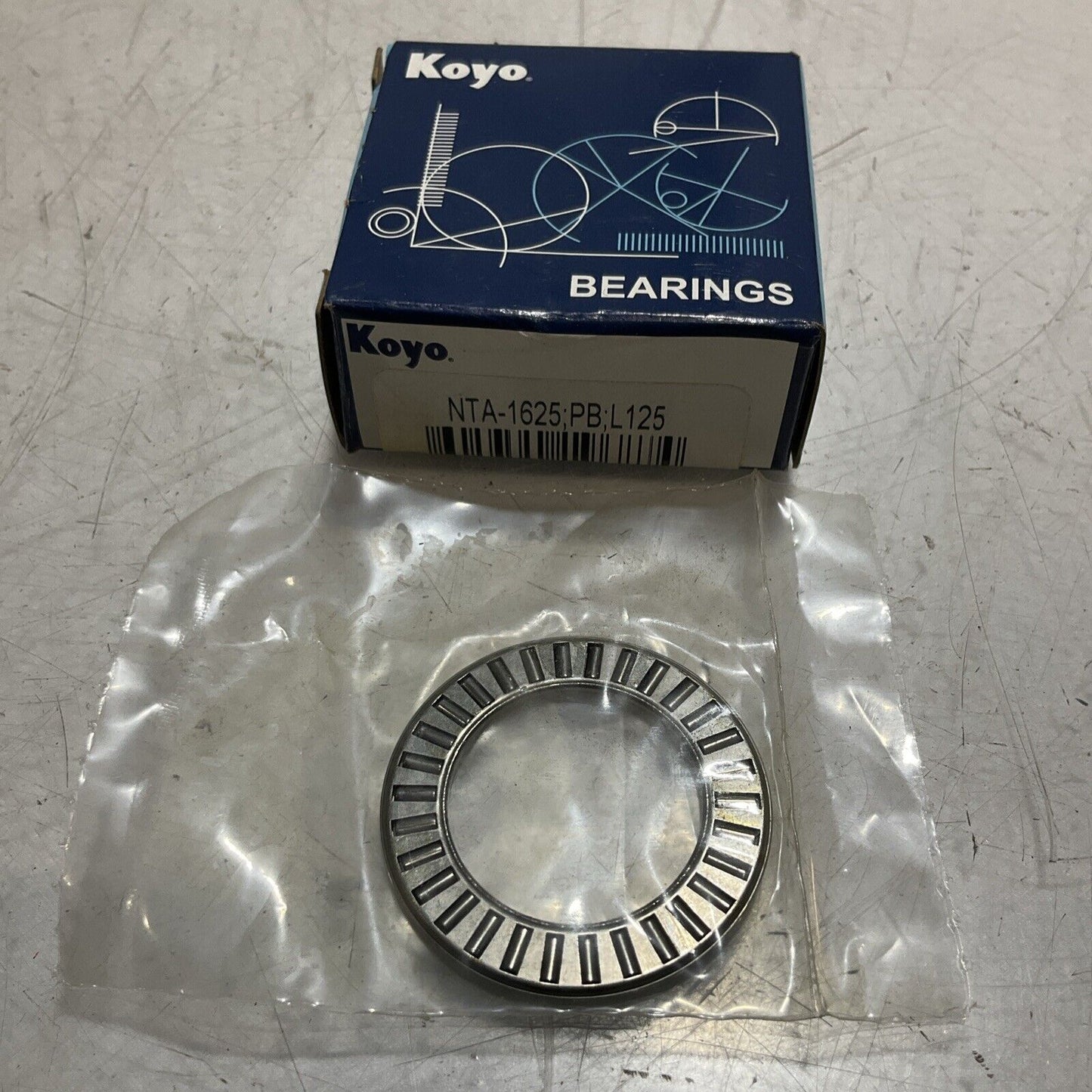KOYO NTA-1625;PBL;L125 NEEDLE ROLLER THRUST BEARING LOT 4 U3S
