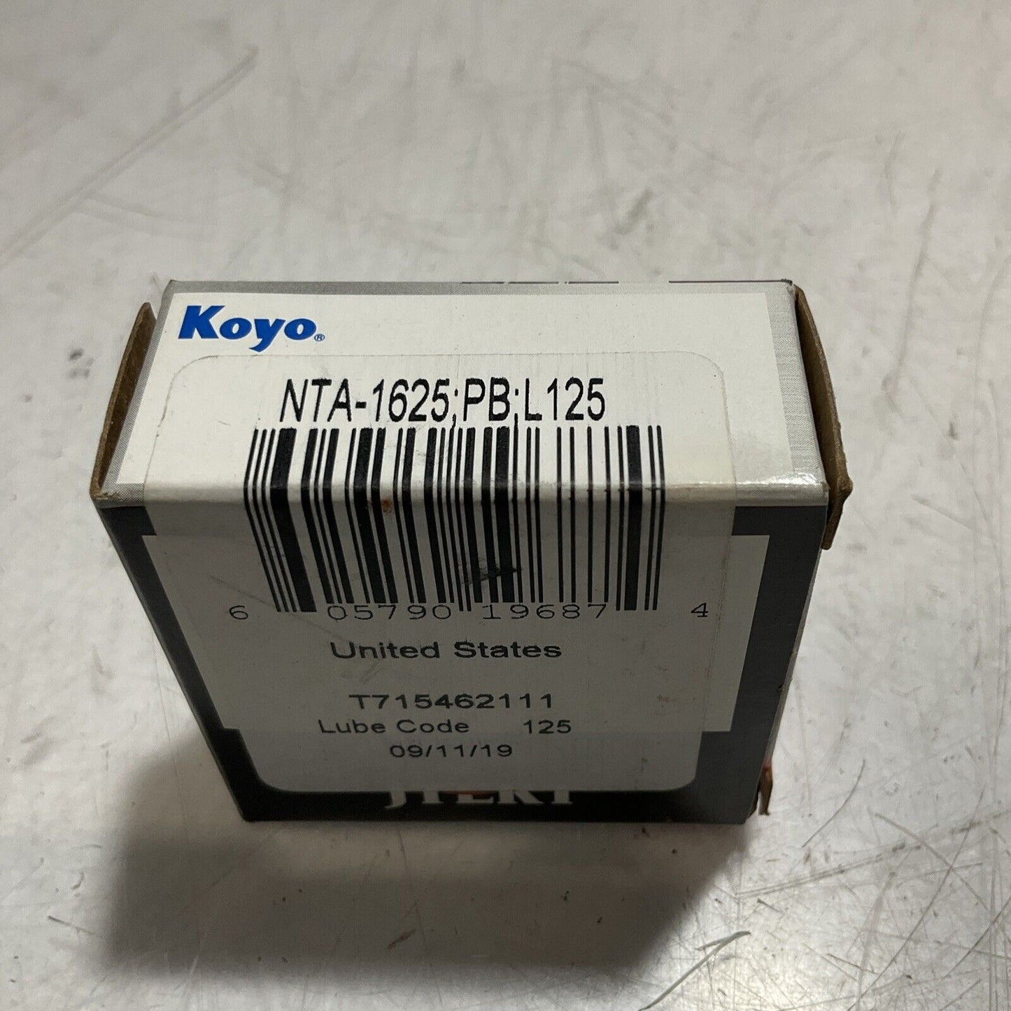 KOYO NTA-1625;PBL;L125 NEEDLE ROLLER THRUST BEARING LOT 4 U3S