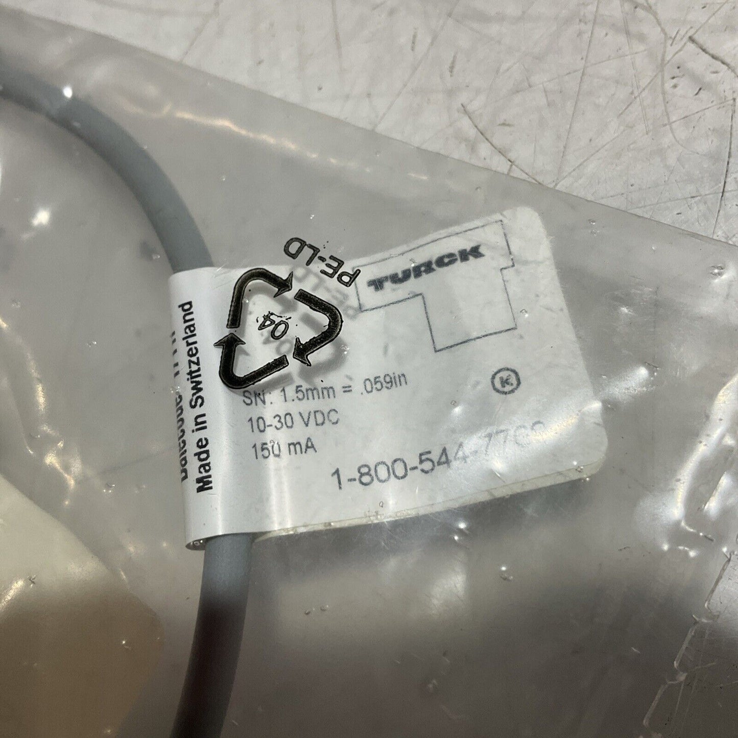 TURCK BI1.5-EG08-AP6X/CS11243 INDUCTIVE SENSOR 8MM,DC,PNP,3 WIRE U3S
