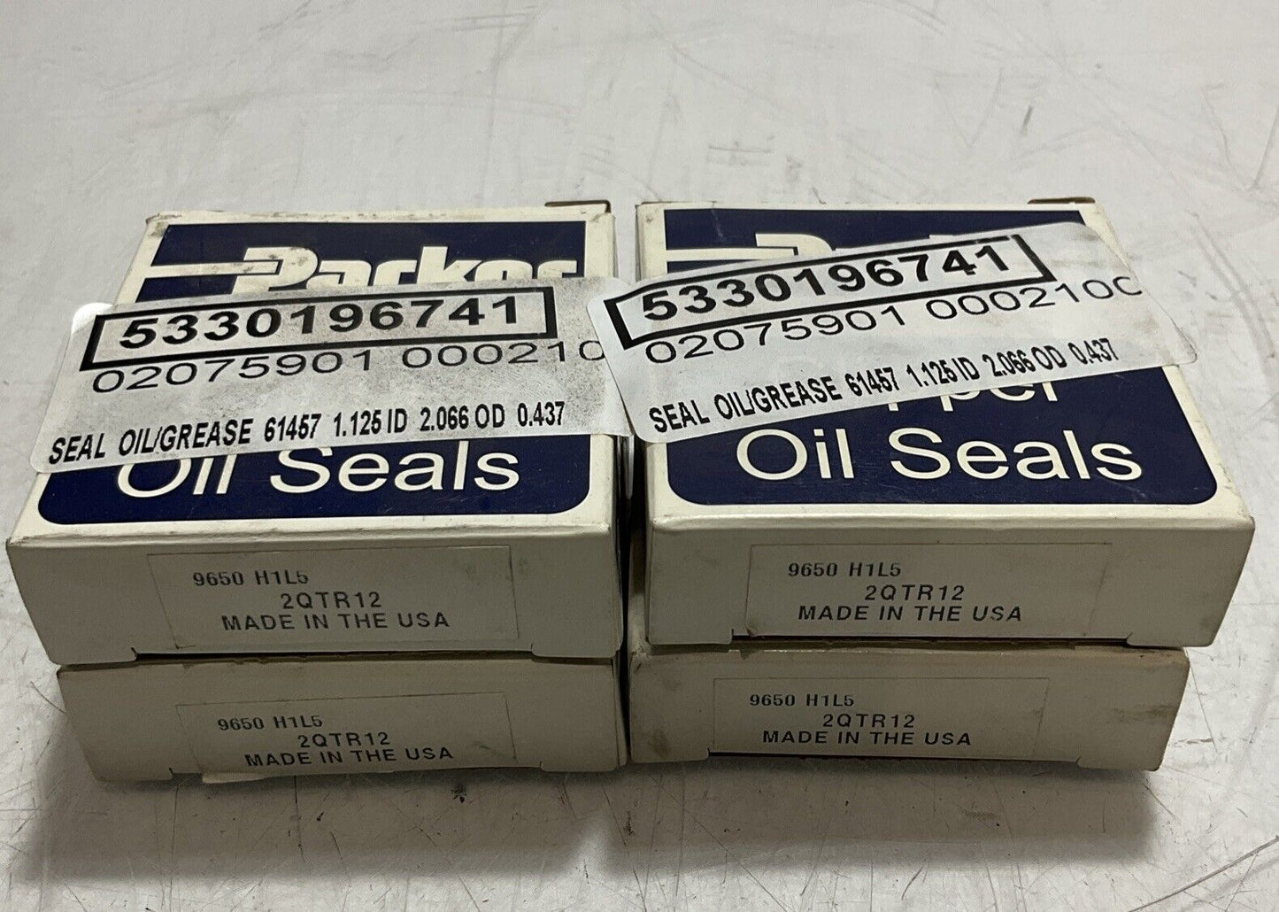 PARKER 2QTR12 CLIPPER OIL SEALS LOT OF 4 U3S