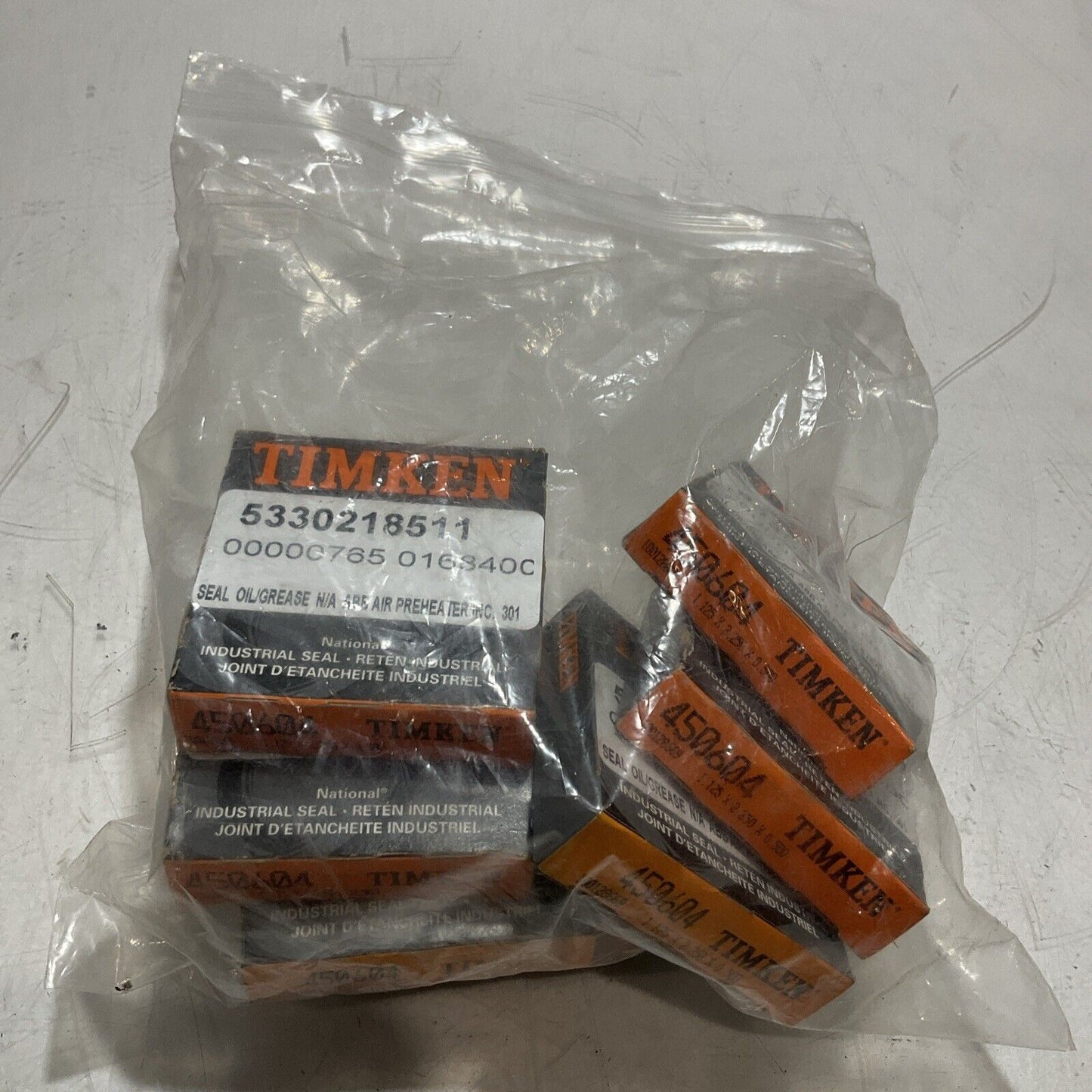 TIMKEN 450604 INDUSTRIAL OIL SEAL LOT OF 7 U3S