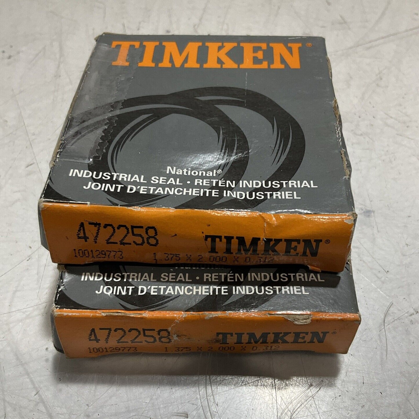 TIMKEN 472258 DIFFERENTIAL PINION OIL SEAL LOT OF 2 U3S