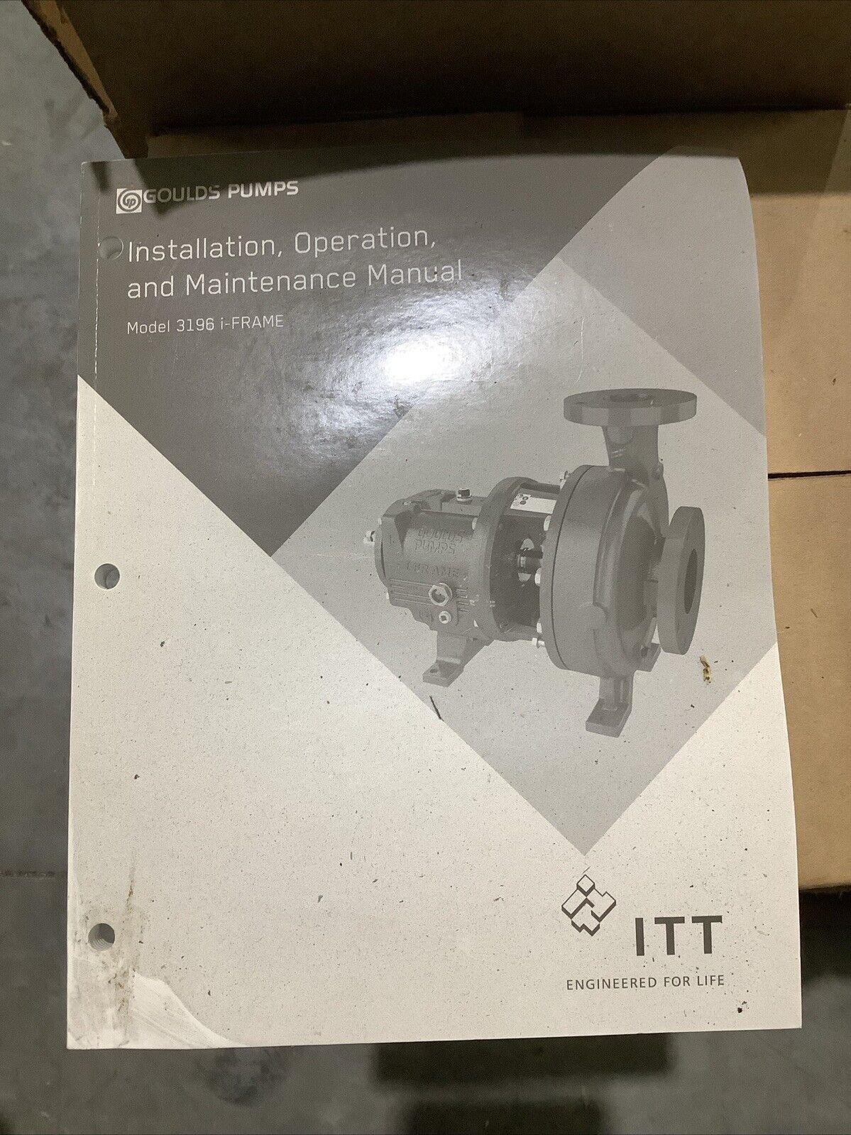 GOULD PUMPS 3196 CENTRIFUGAL PUMP 1.5X3-8 SIZE 250PSIG