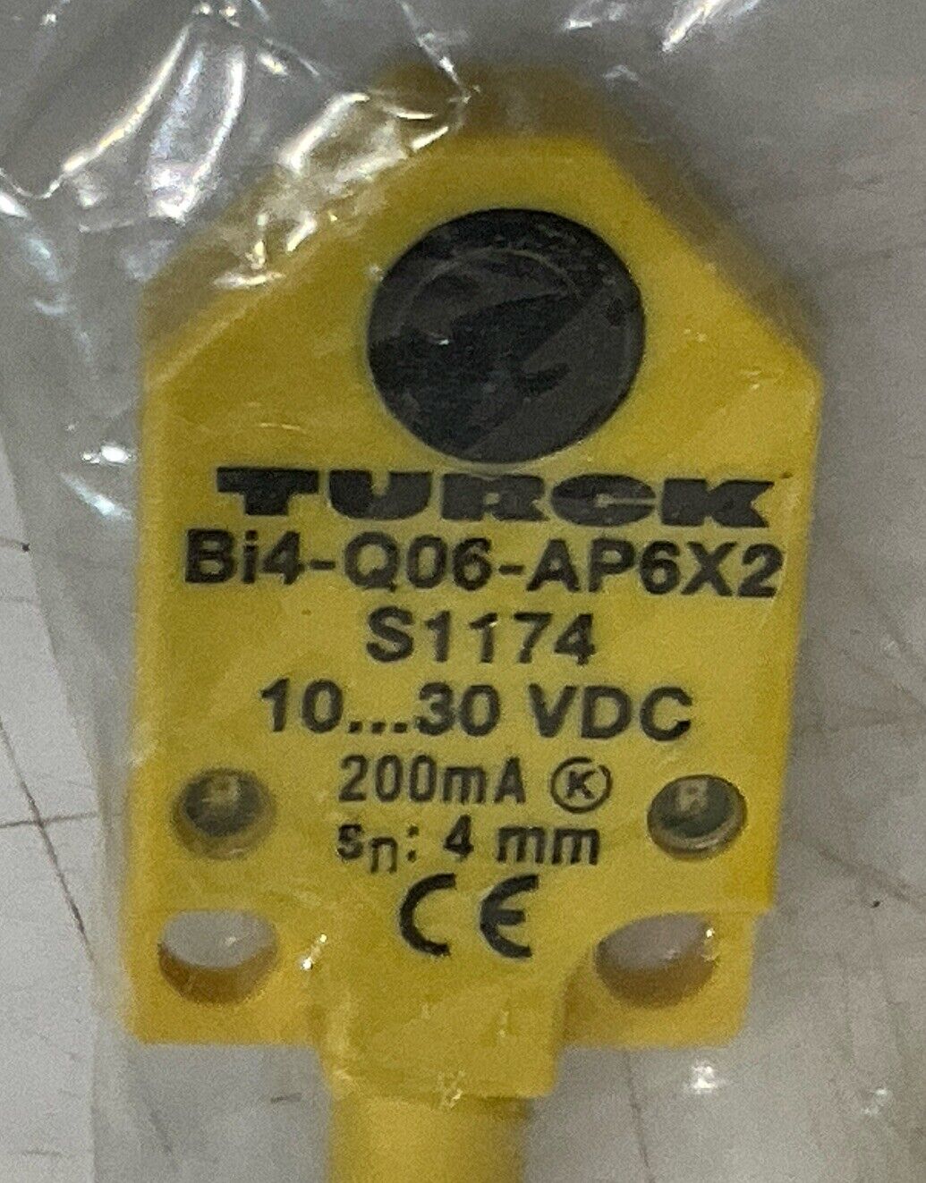 TURCK BI 4-Q06-AP6X2-0.2M-PSG 3M/S1174 INDUCTIVE RANGE SENSOR U3S