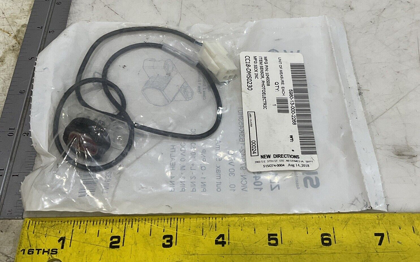 SICK ZL1-F2800S07 PHOTOELECTRIC SENSOR LOT OF 6 U3S