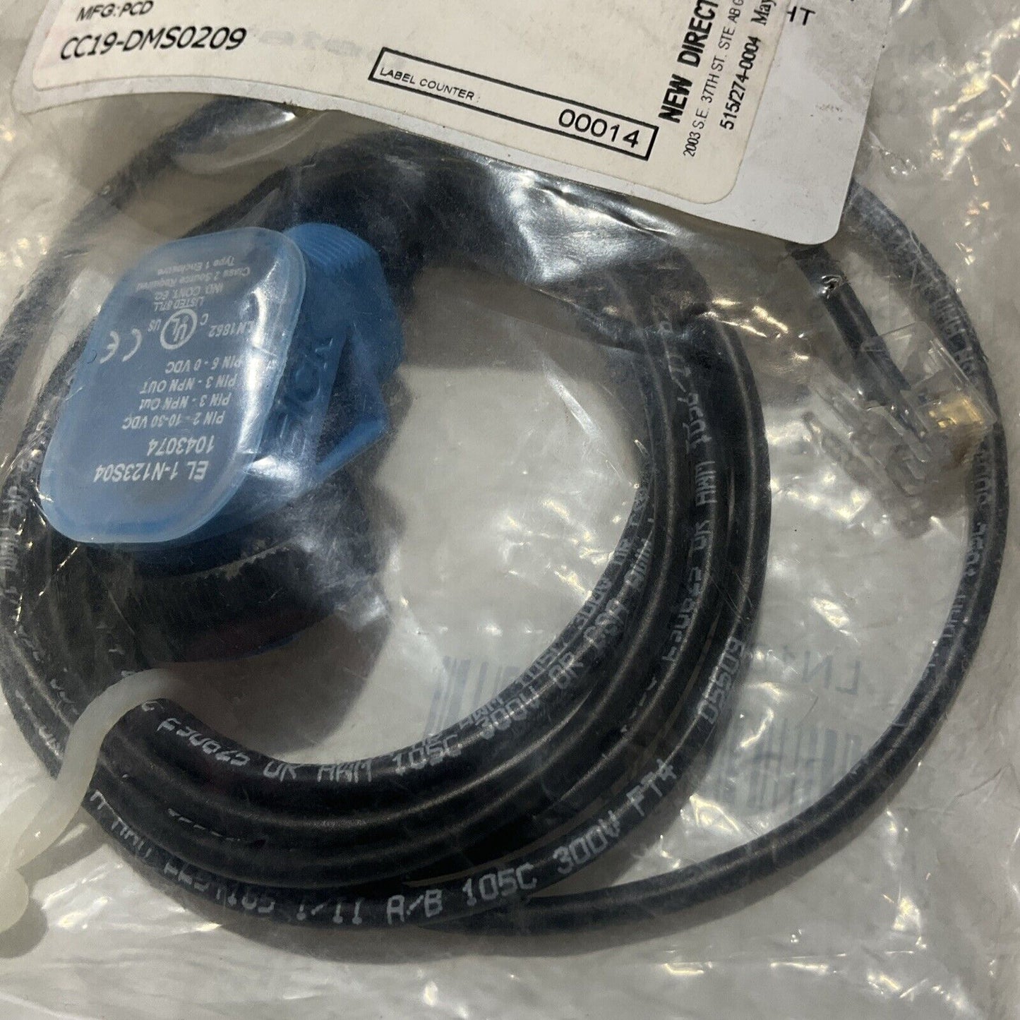 SICK EL1-N123S04 POLARIZED PHOTOEYE SENSOR 30VDC U3S