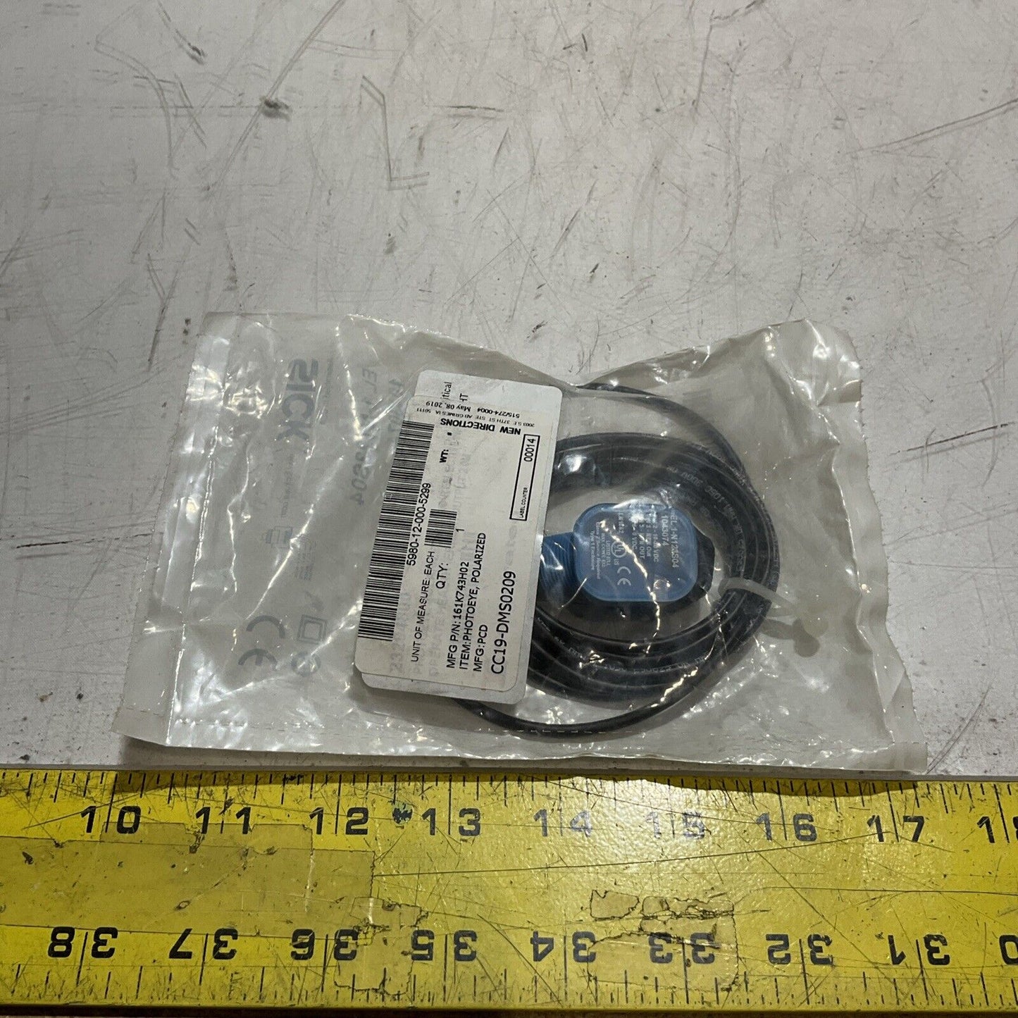 SICK EL1-N123S04 POLARIZED PHOTOEYE SENSOR 30VDC U3S