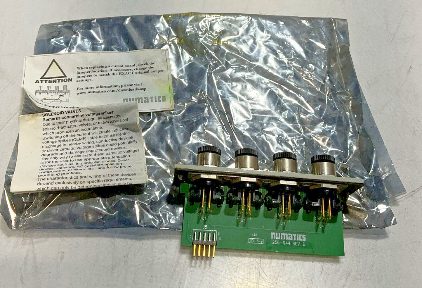 NUMATICS 256-944 REV.B MANIFOLD VALVE CIRCUIT BOARD N3M