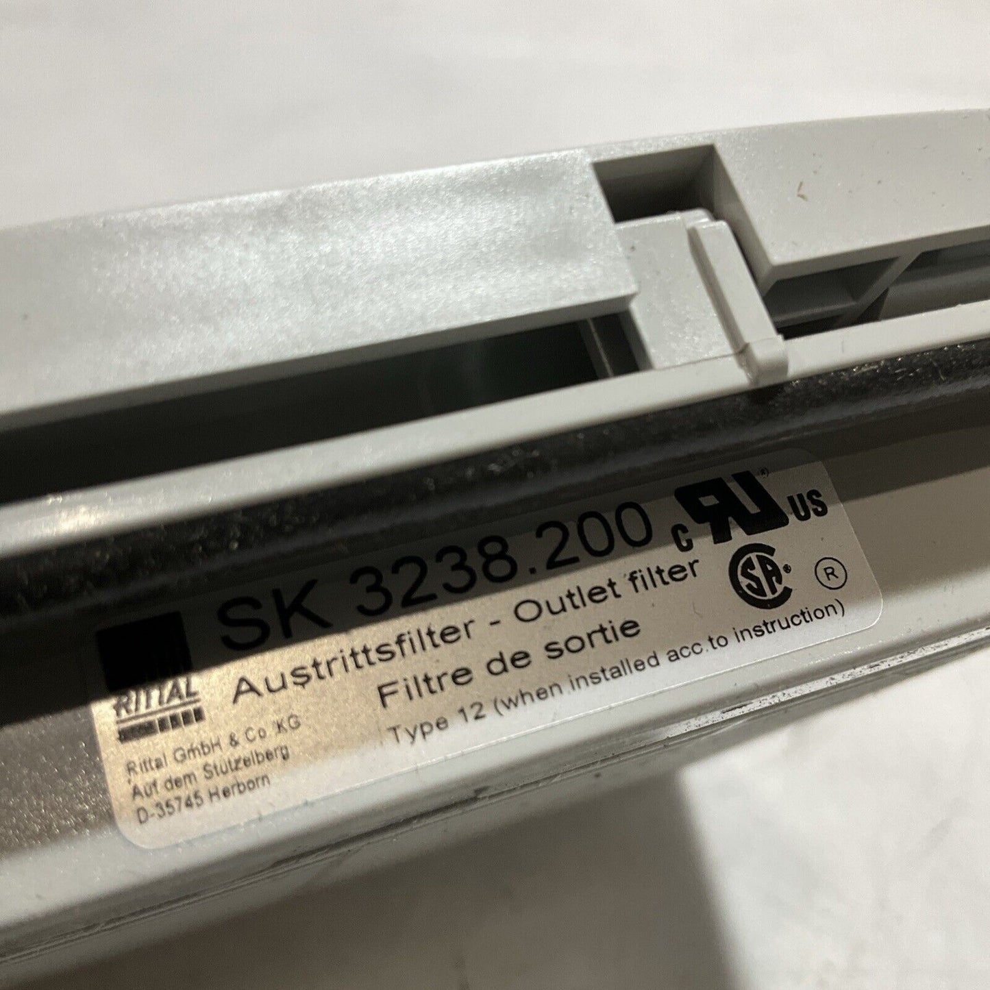 RITAL SK3238-200 AIR OUTLET FILTER 148MMX5MM LITER GRAY ABS LOT OF 13 U3S