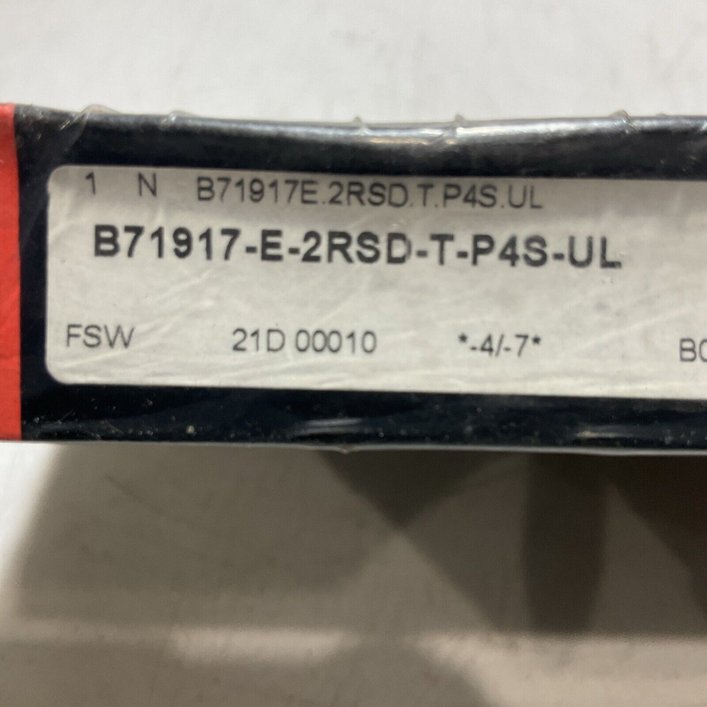 FAG B71917-E-2RSD-T-P4S-UL AEROSPACE/SUPER PRECISION BEARING SINGLE ROW N3M