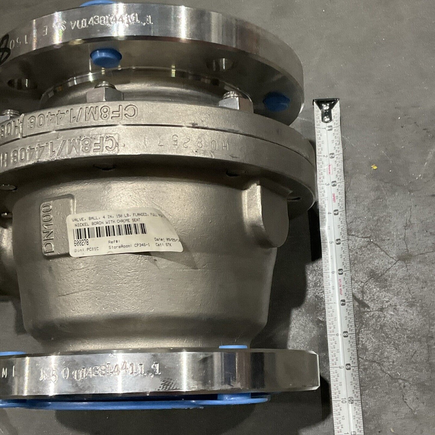 NELES CF8M/1.4408 H083054 M FLANGED BALL VALVE NICKEL BORON 4” 150LB U3S