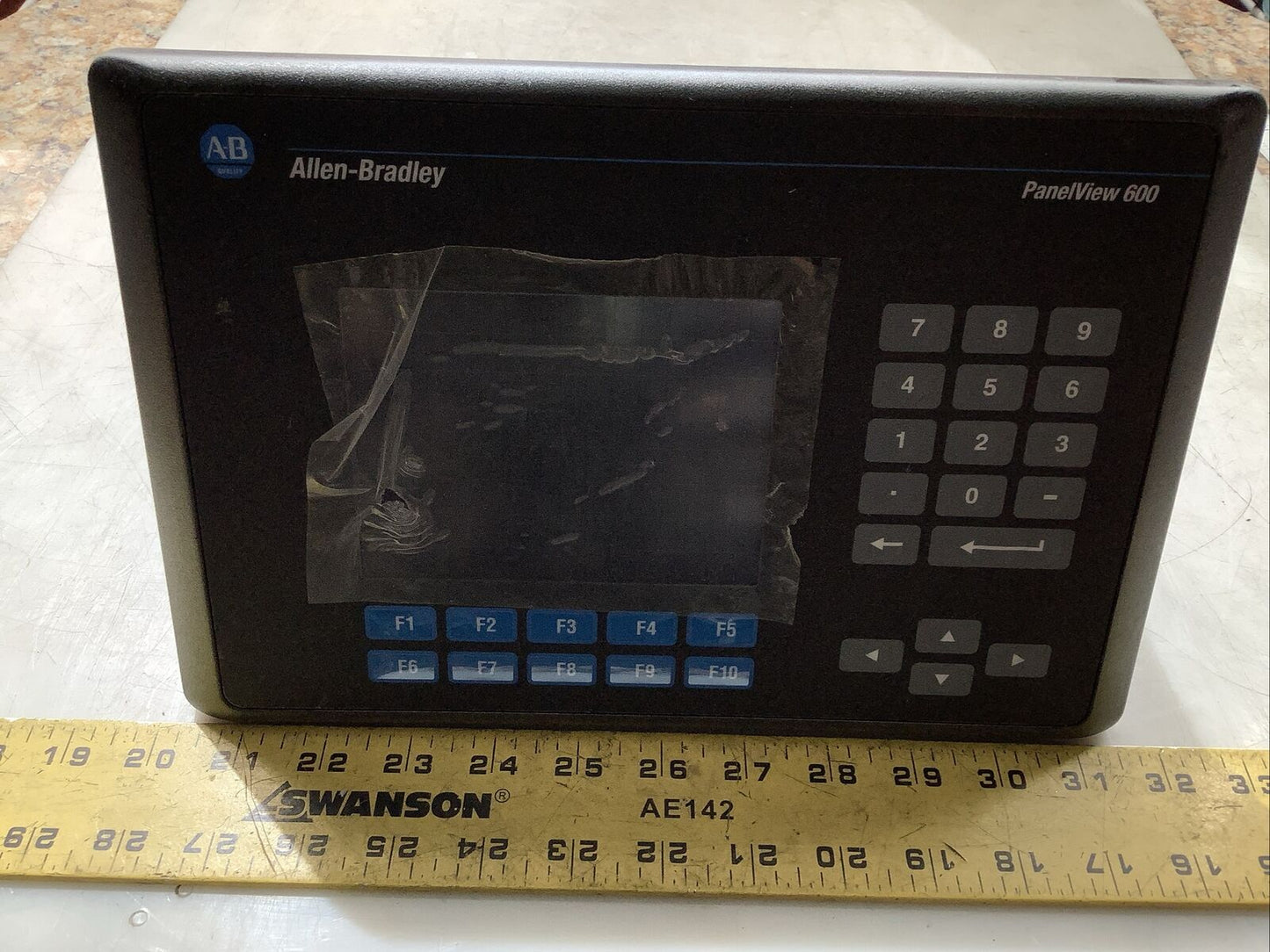 ALLEN BRADLEY 2711-B6C5L1 PANELVIEW 600 KEYPAD TOUCHSCREEN 24VDC 24W U3S