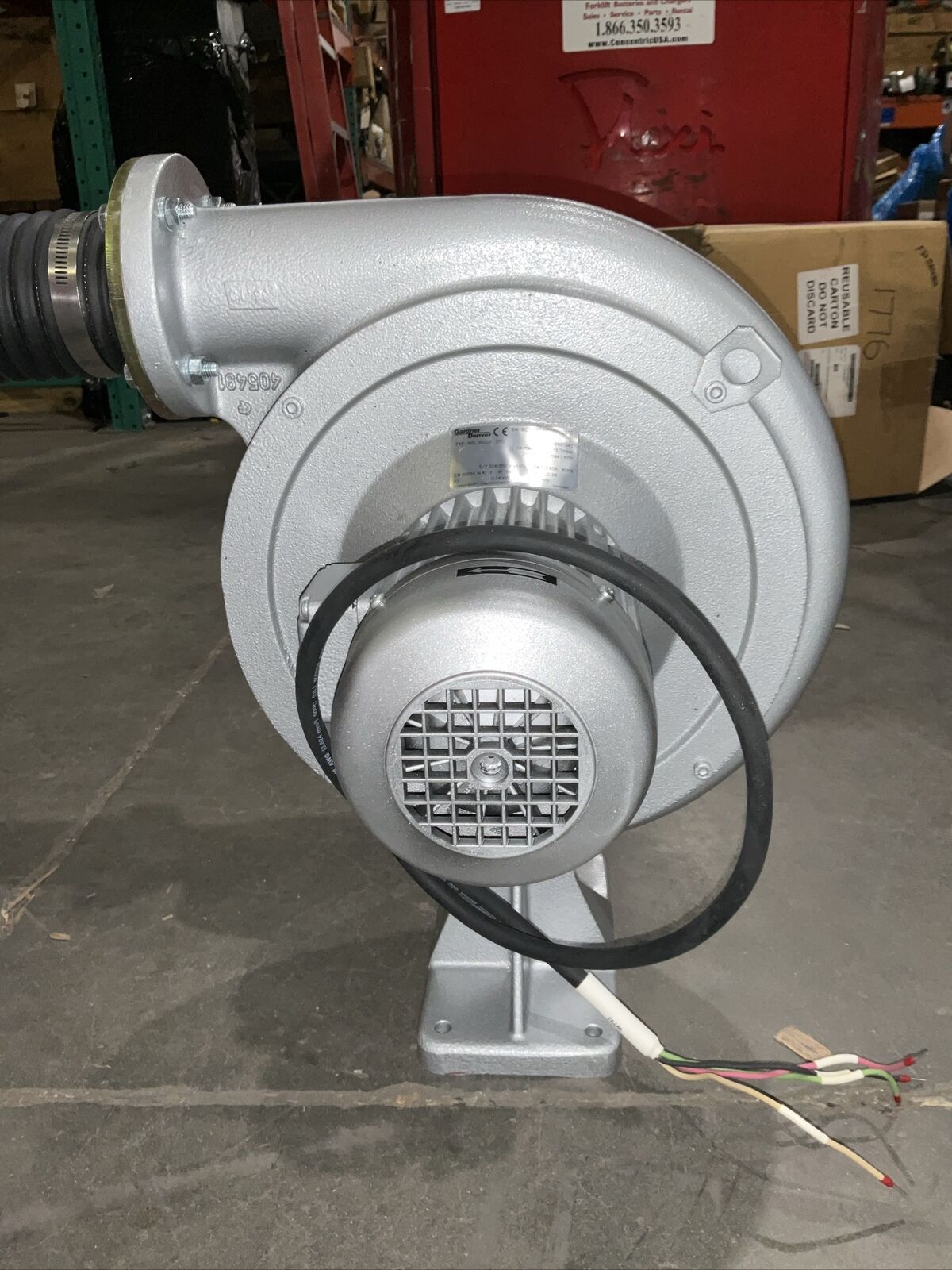 GARDNER DENVER REL 26020 (70) 101967043 2811267 WIRED BLOWER ASSEMBLY U3S