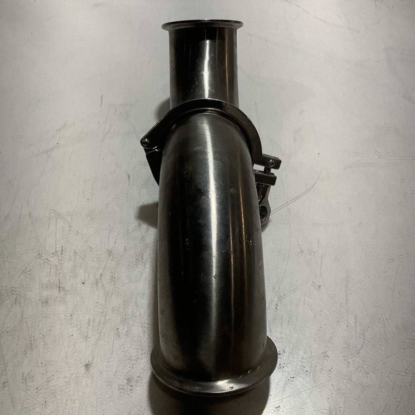 QTY 2 SANITARY SS2CM ELBOW WITH CLAMP 90DEG PIPE RM6