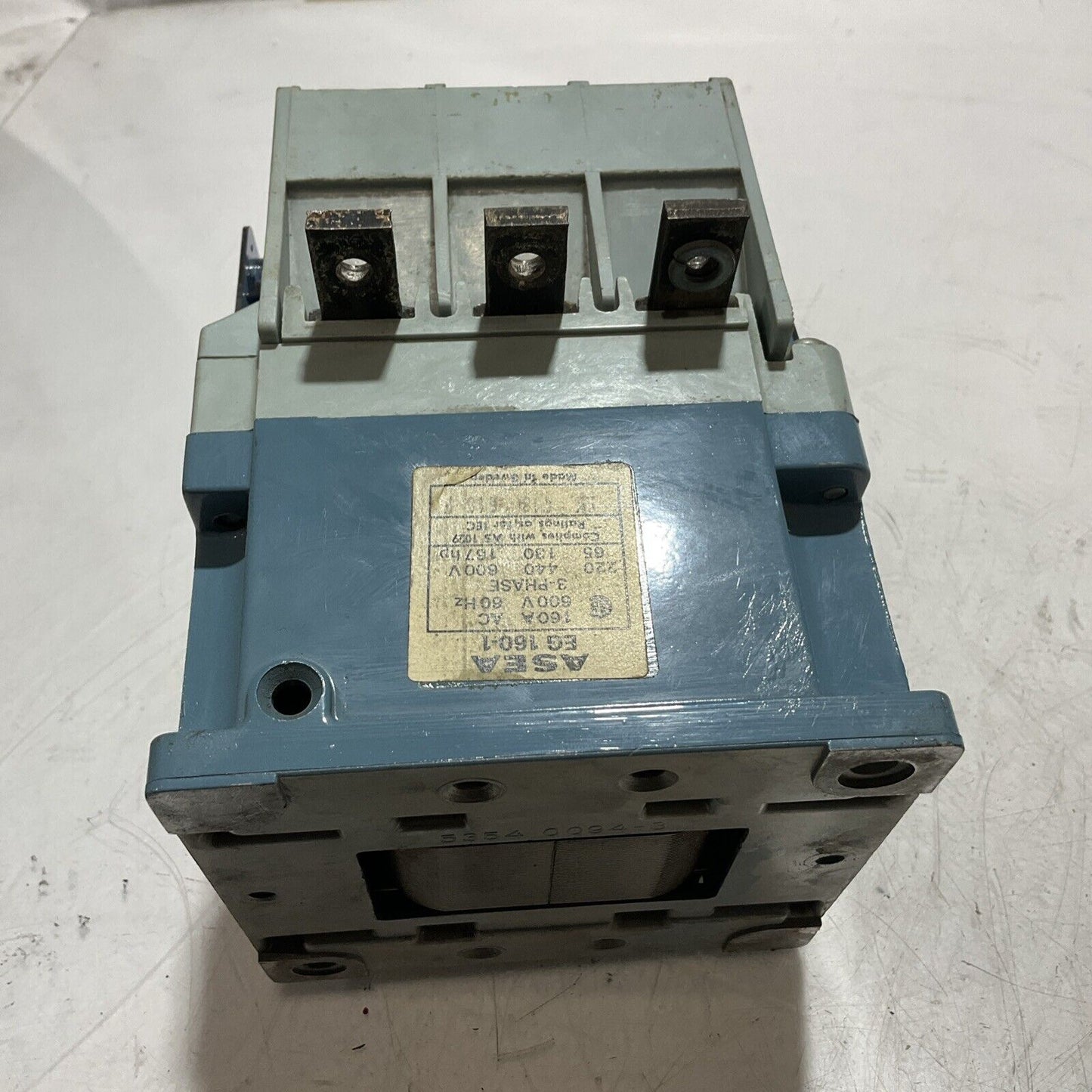 ASEA EG160-1-UL CONTRACTOR SIZE 4 600V AC MAX